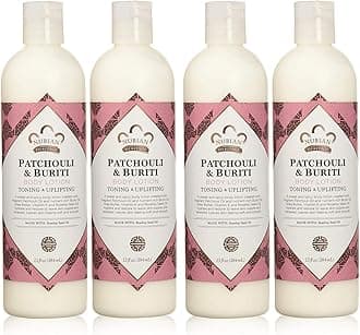 Nubian Heritage Body Lotion with Shea Butter and Rose Hips Lotion PATCHOULI & BURITI,13 fl oz - Pack of 4