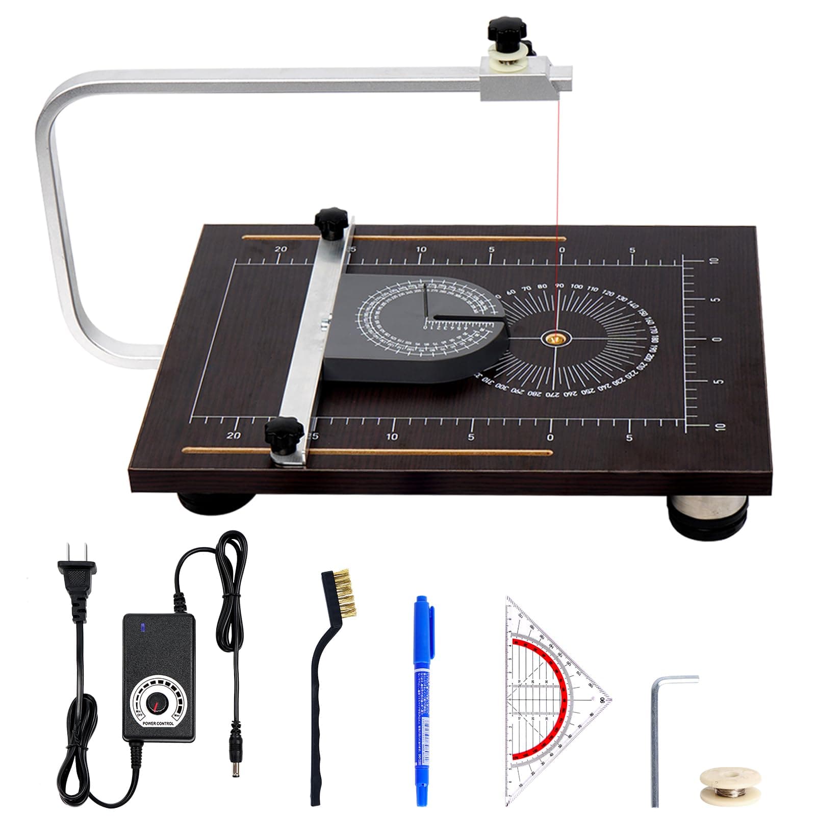 24W Hot Wire Foam Cutter Table, Precision DIY Craft Tool with Adjustable Temperature Precision Cutting Tool for Styrofoam and Other Foam Materials