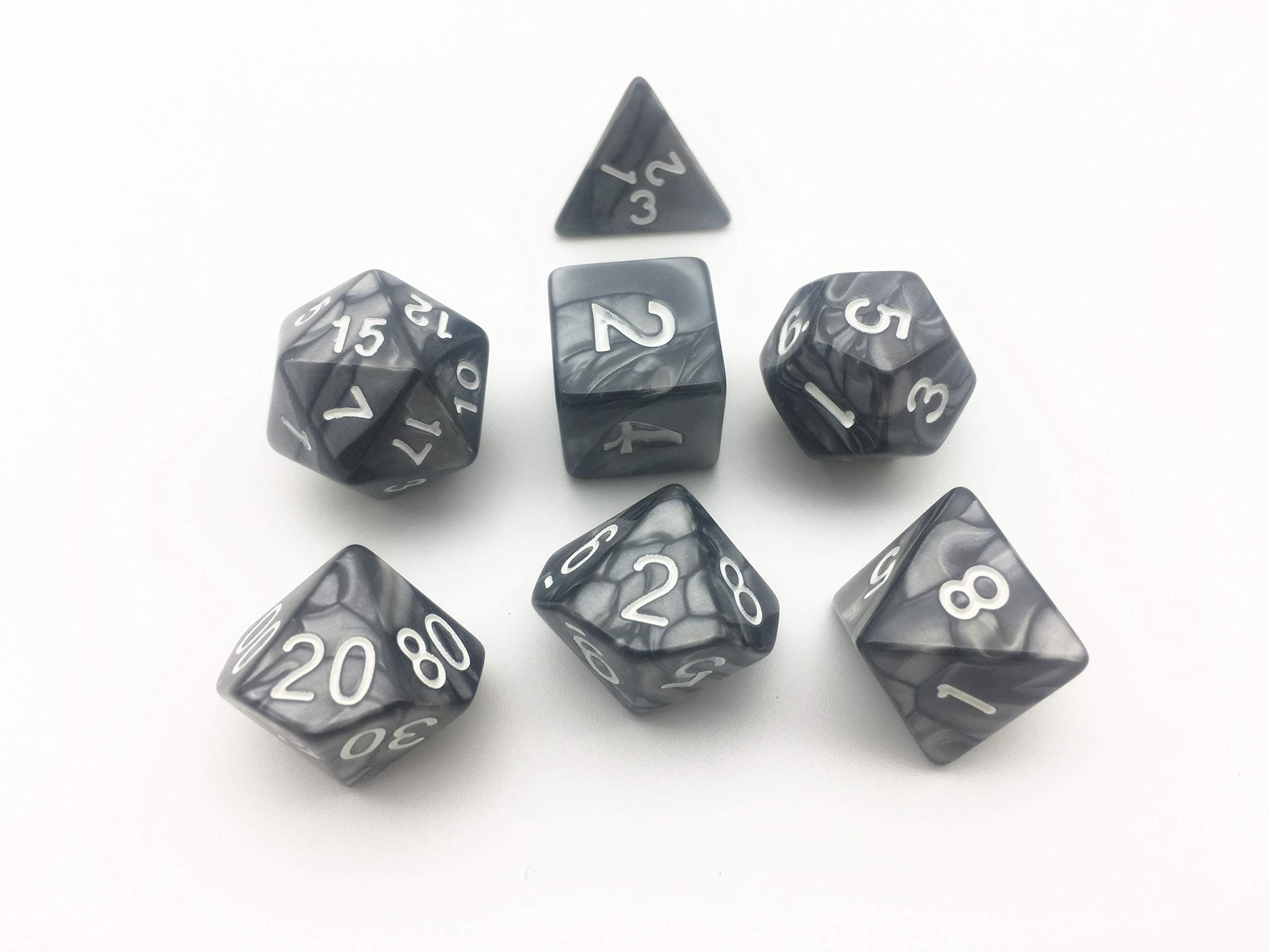 7Pcs Polyhedral Dice for Dungeons and Dragons Game Dice