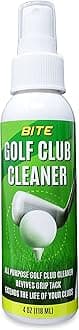 Lifestyle Basics Bite Golf Club Grip Cleaner Spray | Keeps Clubs, Irons, and Drivers Clean | Use With Cloth, Brush, or Bottle Brush Refill | Restore Grip Tack