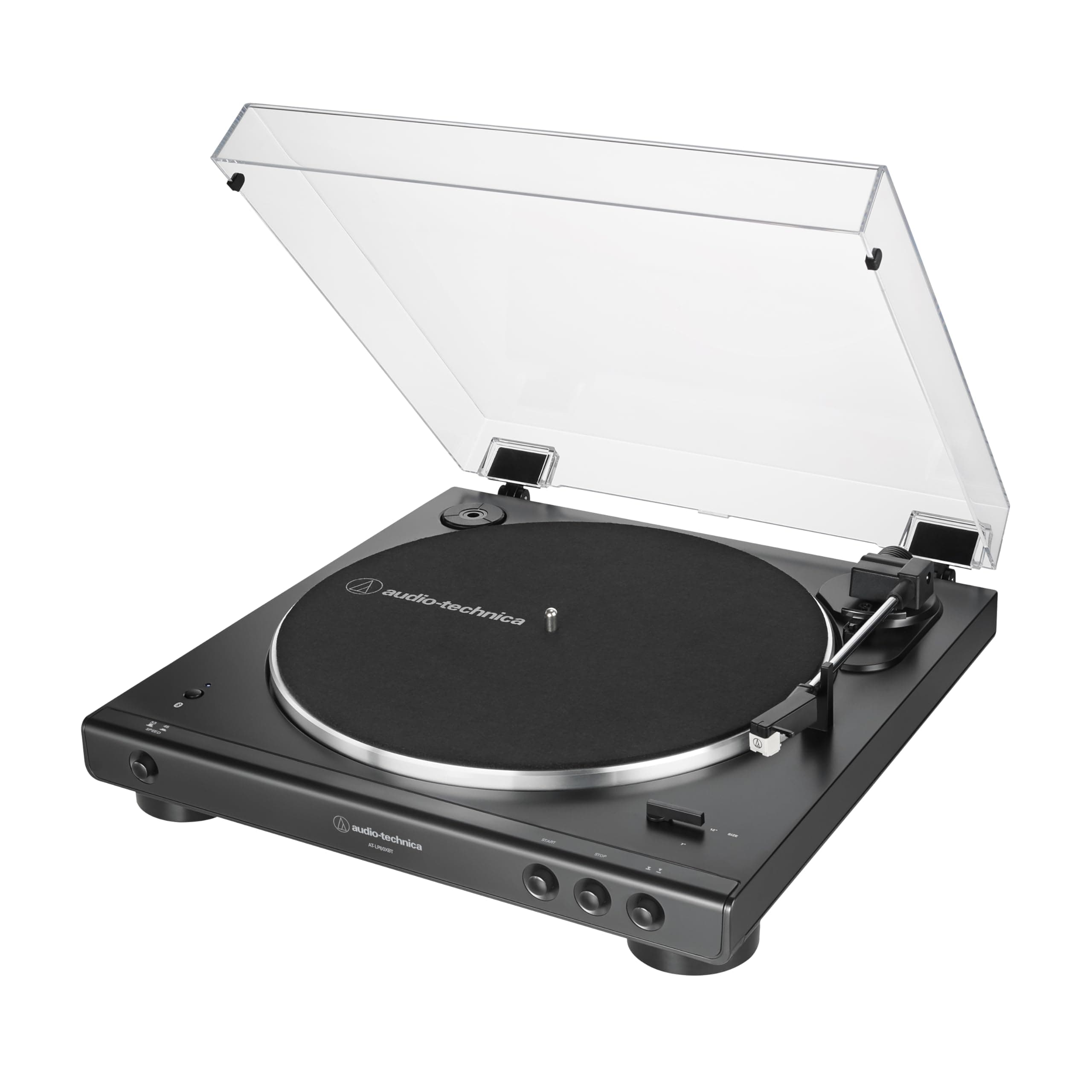 - AT-LP60XBT-BK Fully Automatic Belt-Drive Stereo Bluetooth Turntable, Black