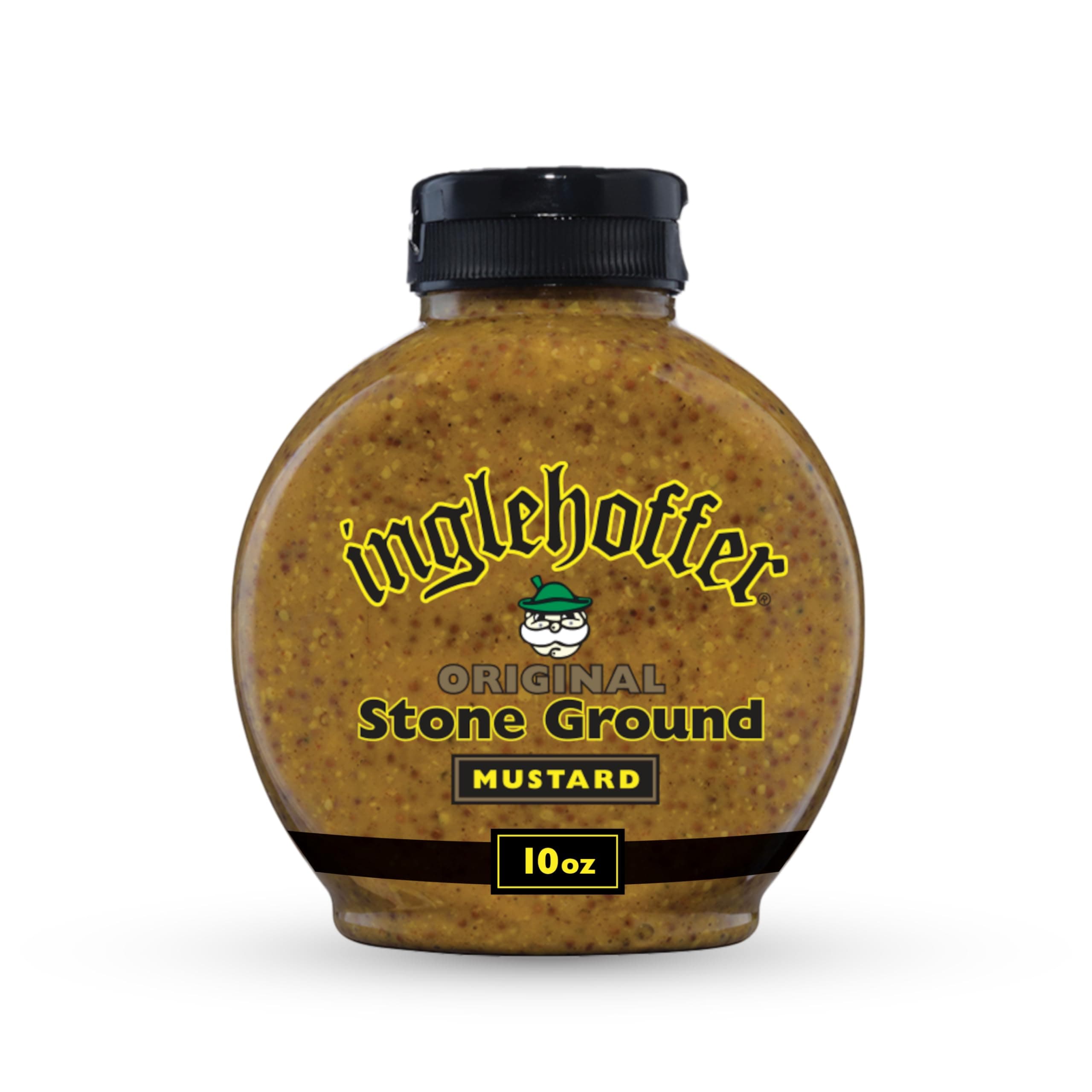 Inglehoffer Original Stone Ground Mustard, 10 oz Squeeze Bottle