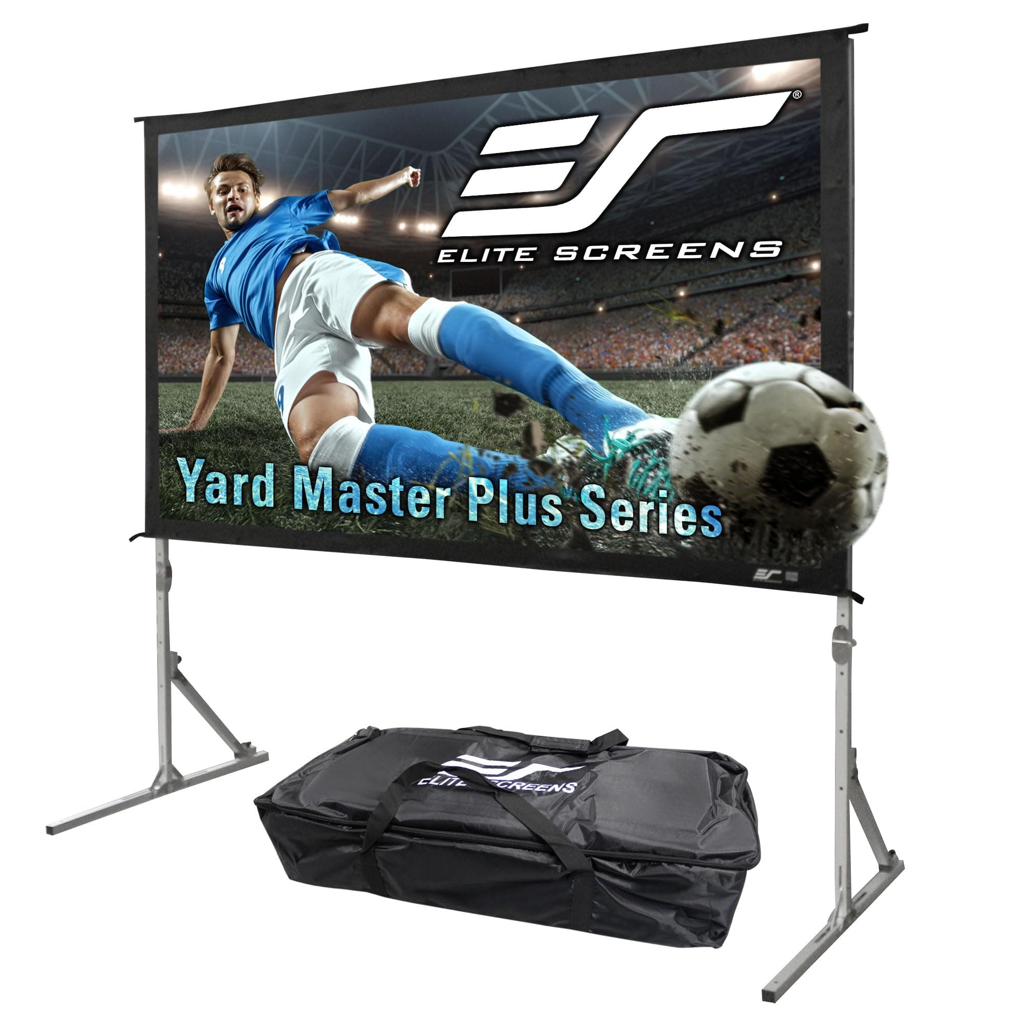 Yard Master Plus, 120-INCH 16:9 Height Setting Adjustable Portable Projector Screen, 4K HD Outdoor Indoor Movie Theater Front Projection, US Based Company 2-YEAR WARRANTY, OMS120H2PLUS