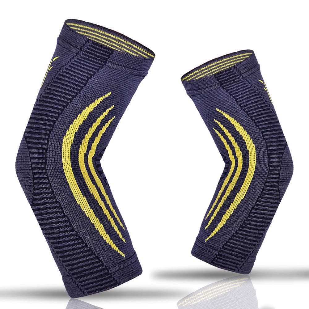 Upfist Elbow Brace Compression Sleeve Elbow Support for Weightlifting- Joint Pain, Tendonitis, Arthritis, Arm Protection, Tennis and Golfers Elbow - Pair