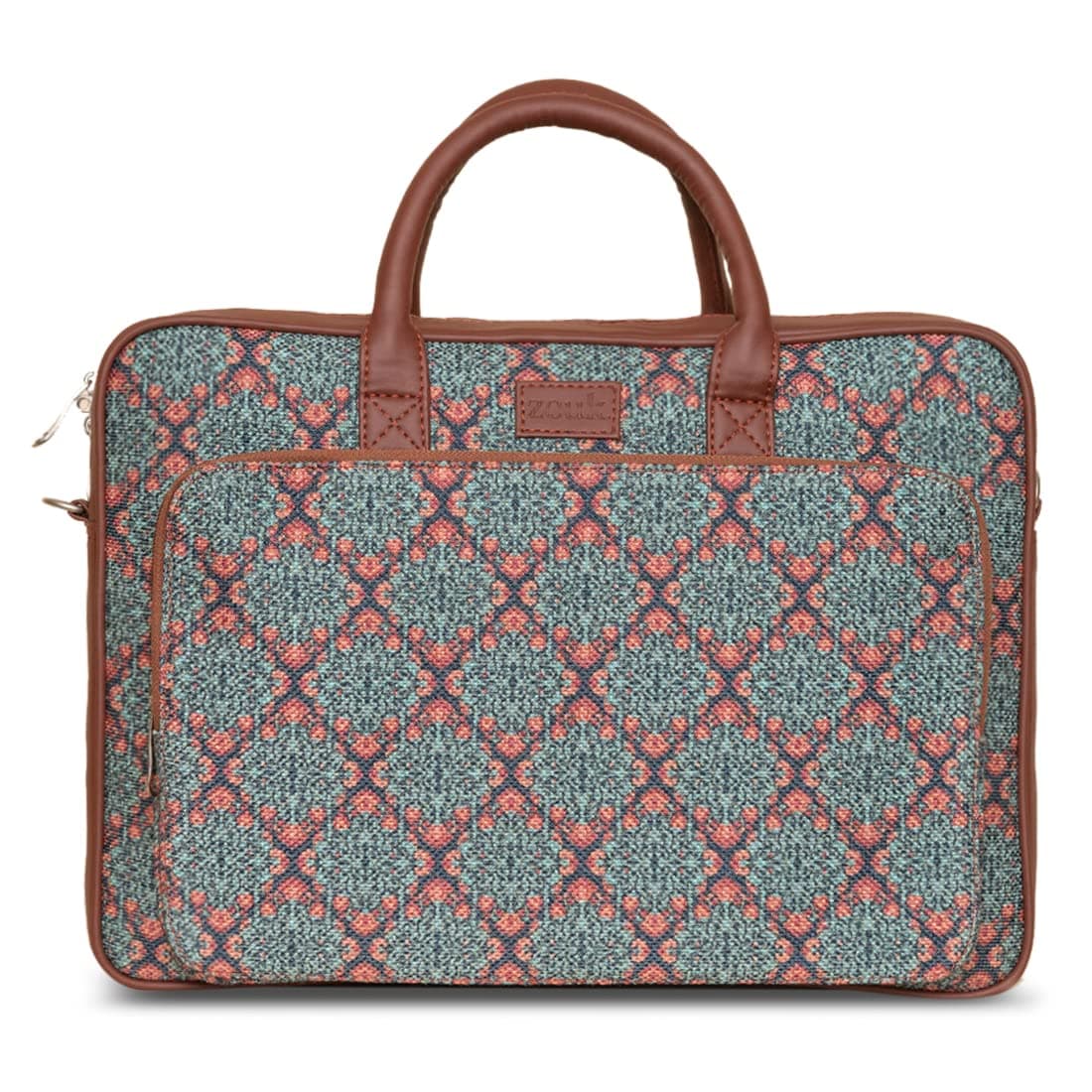 ZOUK Printed Unisex laptop messenger bag for work