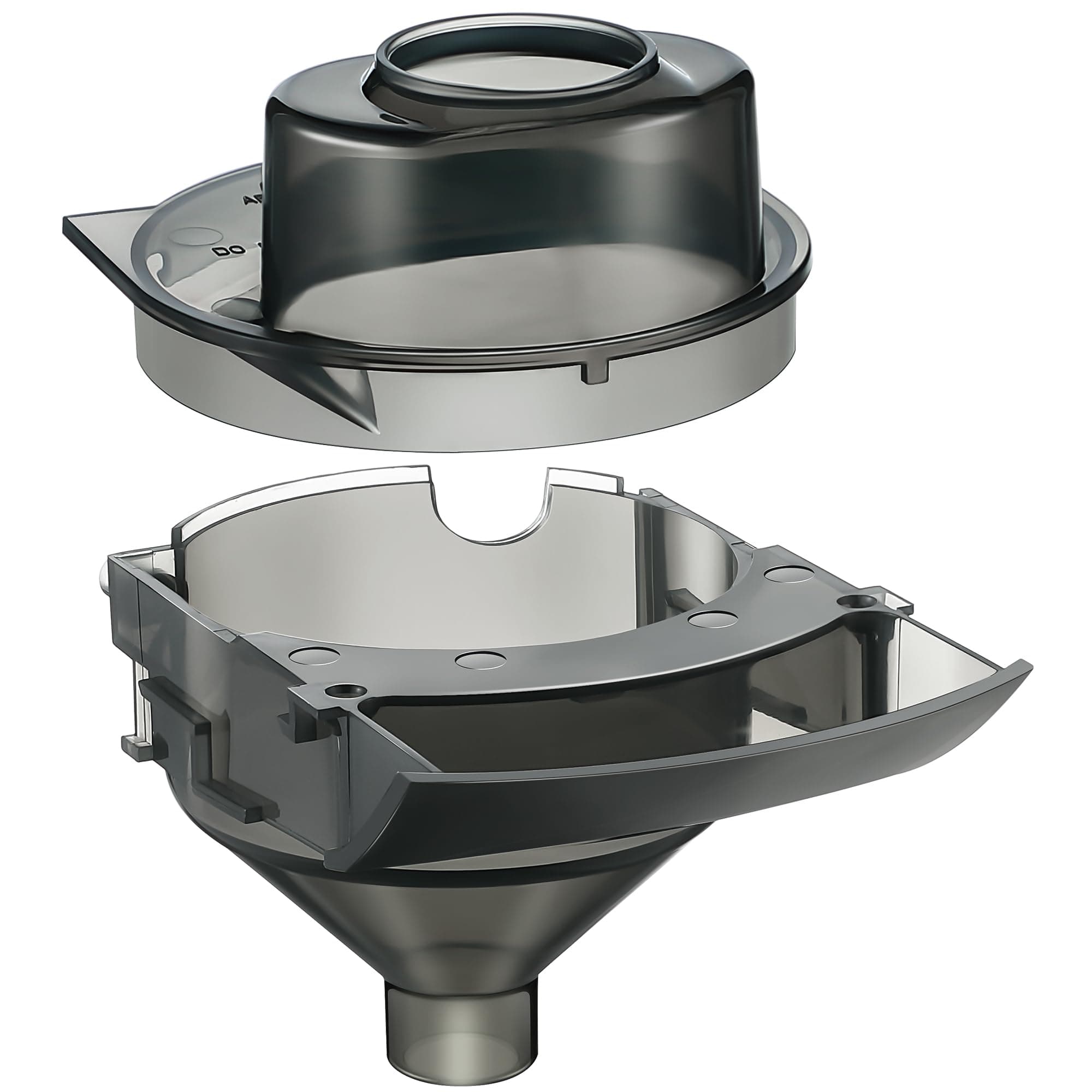 Replacement Funnel Compatible with Baby Brezza 1 Sets Replacement Parts Funnel and Cover, Grey