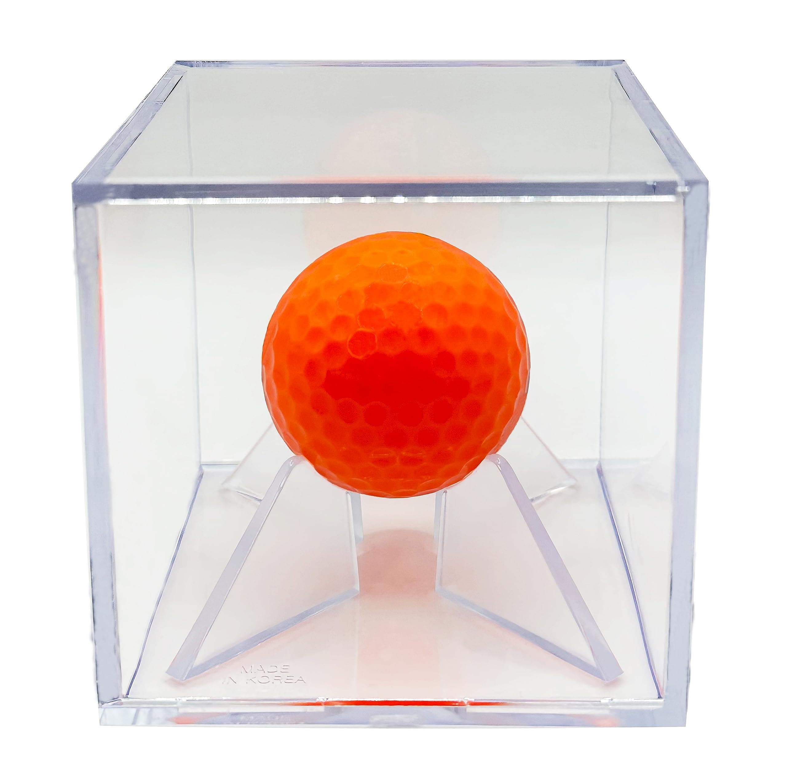 Peak AthletixBaseball & Golf Ball Display Case Acrylic Cube Square Clear Memorabilia Display & Storage Sports Official (Golf Ball Case, 1EA)