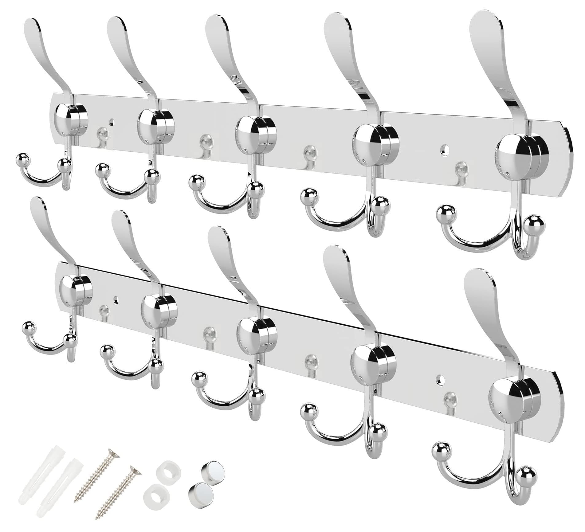 Silver Tri Coat Hooks
