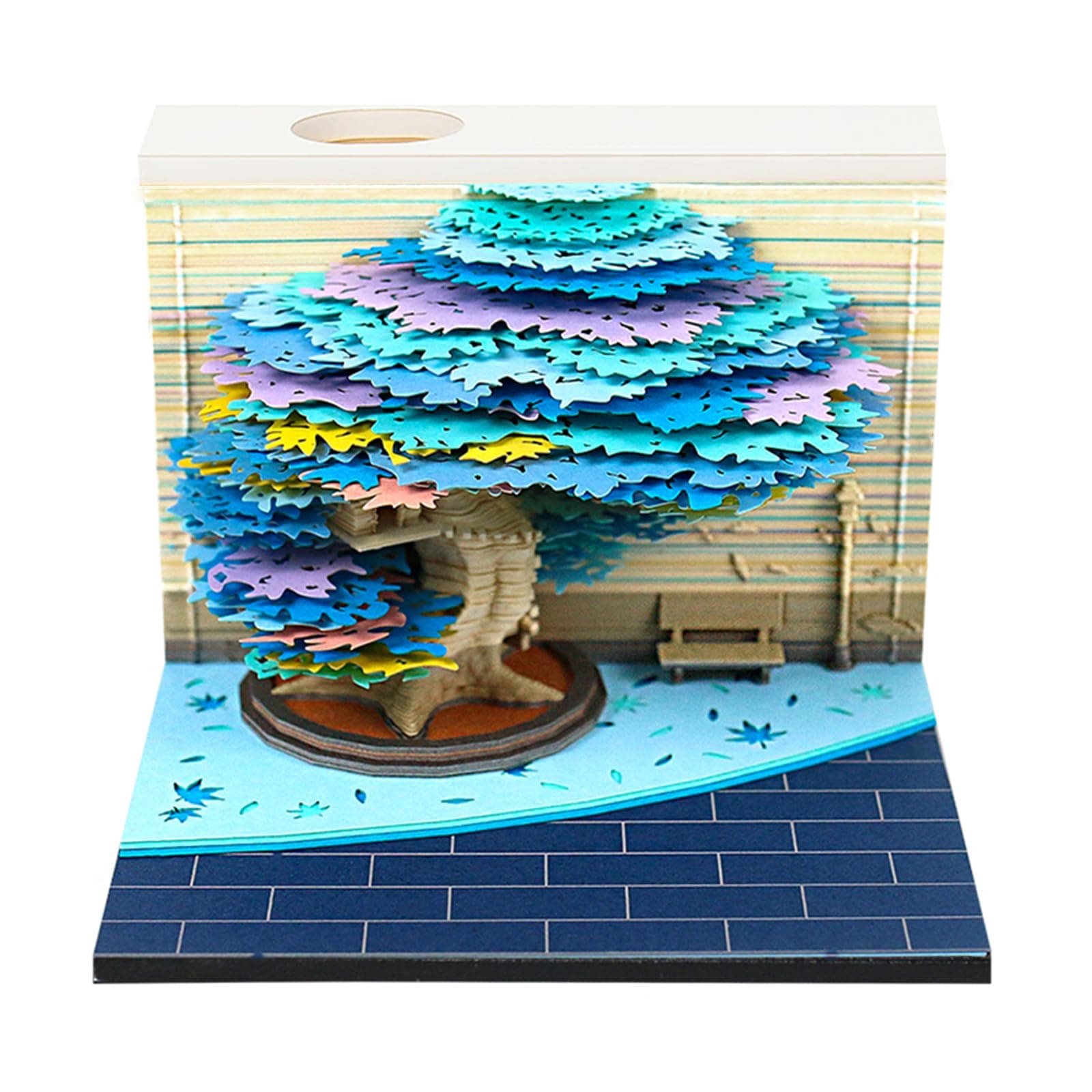 3D Memo Pad Winter Tree 240 Sheets Paper Art Notepad 3D Non-Stick Sticky Note DIY Paper Notes Creative Decorative Gift