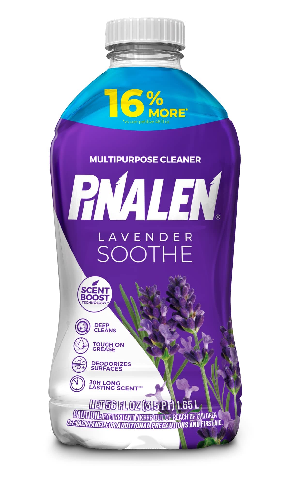 PINALEN Max Power Lavender Dreams Multipurpose Cleaner, Kitchen, Floor, Bathroom and Surface Cleaning Product for Home, 56 fl.oz.