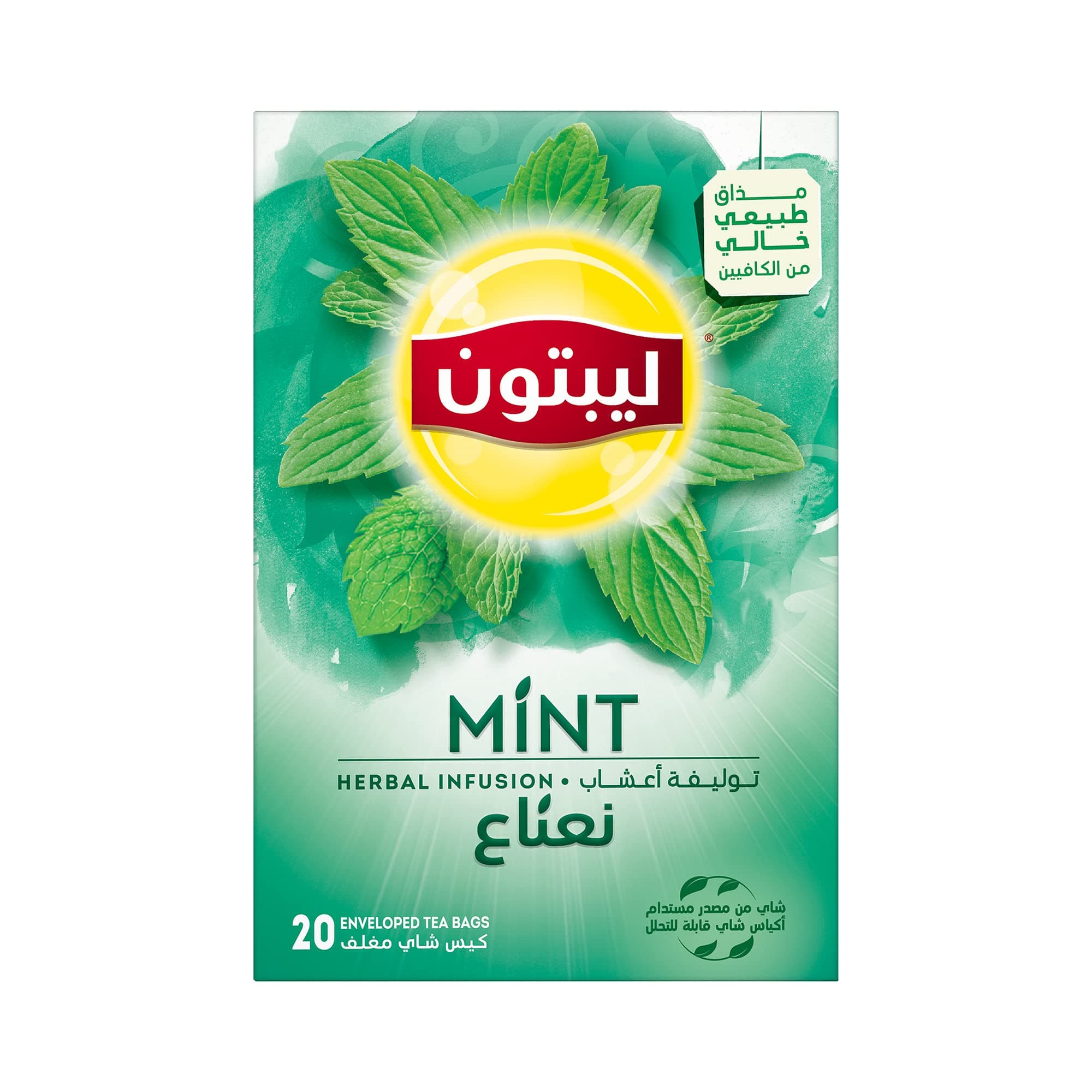 Lipton Herbal Infusion Tea Mint, 20 Teabags