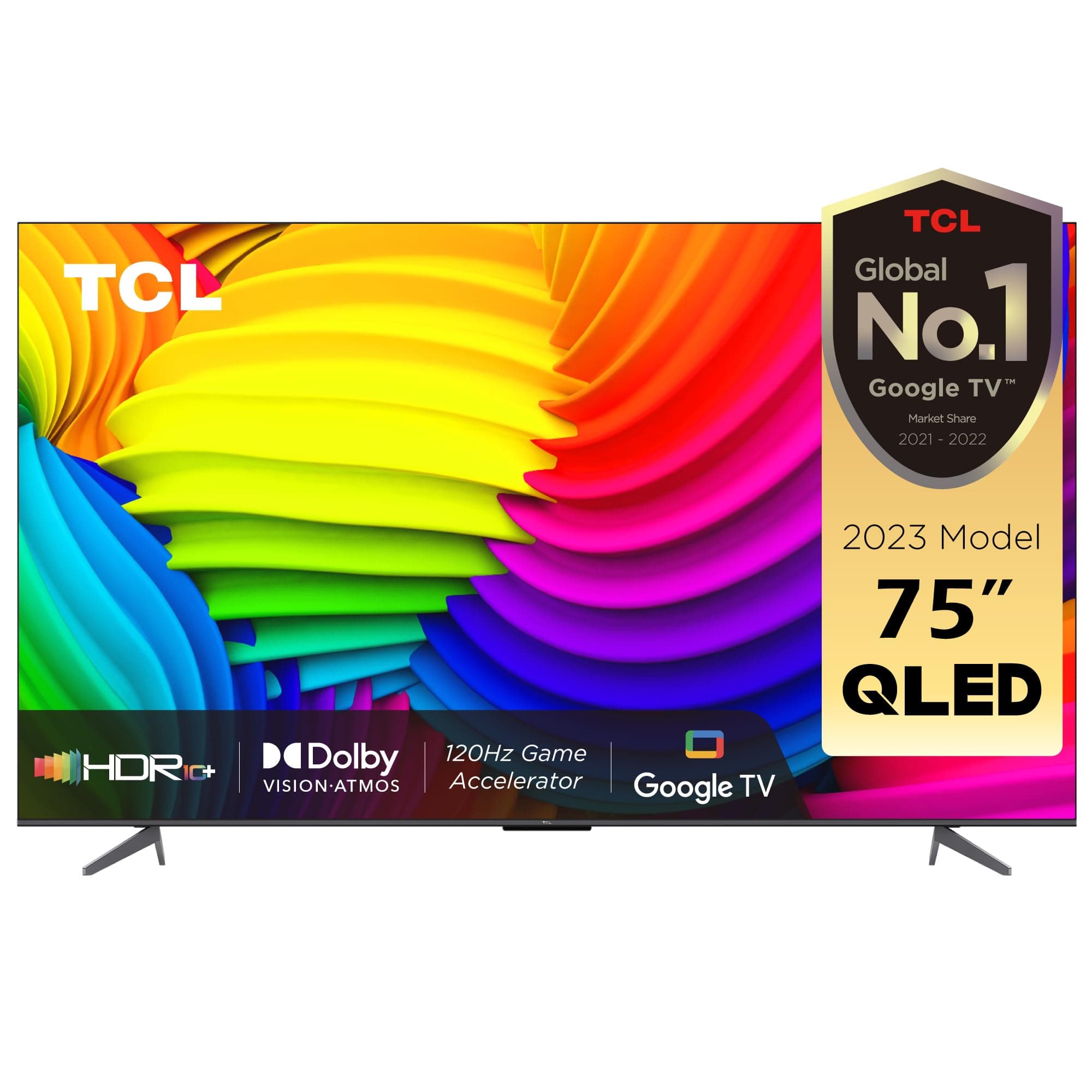 75 Inch 4K QLED HDR 10+ Smart TV Quantum Dot Technology Dolby Vision Atmos Game Master Quantum Dot Slim Design 75C647 - (2023 Model)