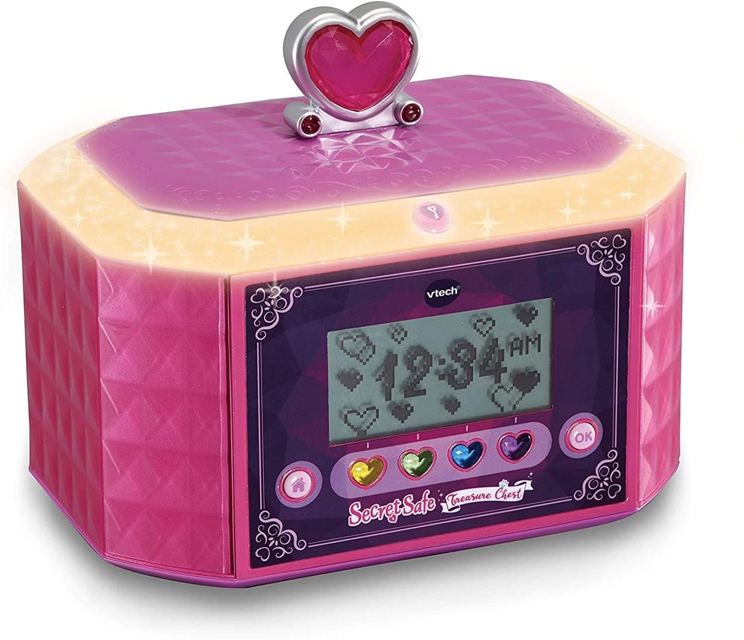 Vech KIDISECRETS TREASURE CHEST,for age 5+,keep your secrets safe with kidisecrets/pink