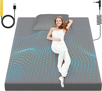 Grounding Sheet, 90% Organic Cotton+10% Pure Silver Organic Fitted Grounded Sheet for Improved Sleep, Pain Relief - Earth Connected Bedding Gray, (60.3 * 80.3 * 15.1inch)