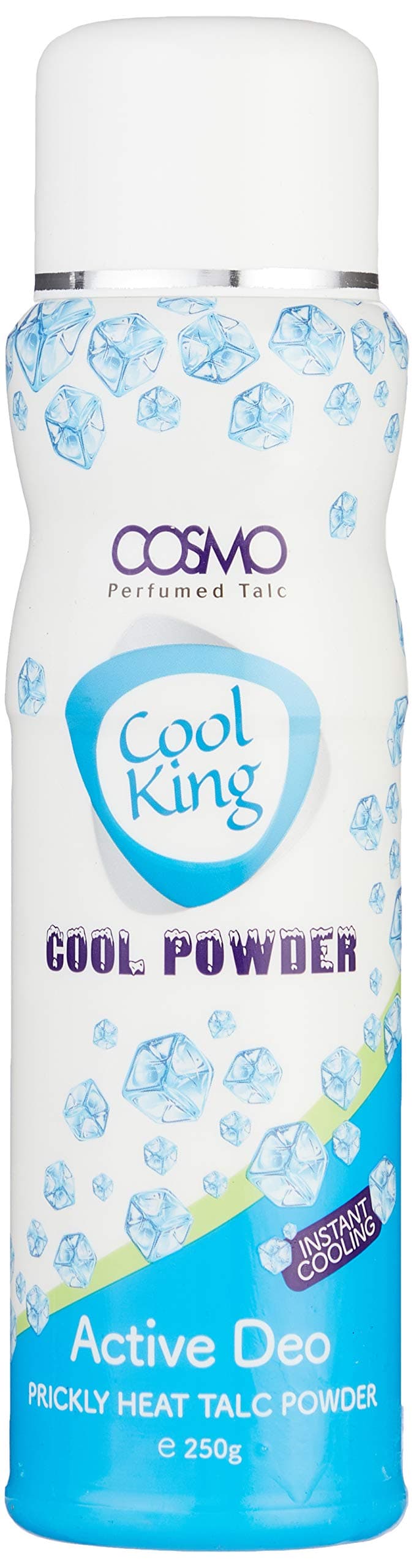 CD COSMO DESIGNS Cool King Active Deo Perfumed Prickly Heat Talc Powder 250G, Cool Powders, Sweat Free