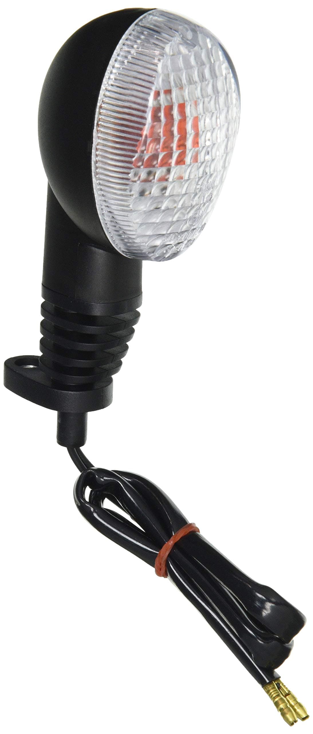 VICMA Indicator Front Right / Rear Left for Derbi GPR 50R, Senda 50R (LED Amber, 4.2W, Glass Lens, Black)