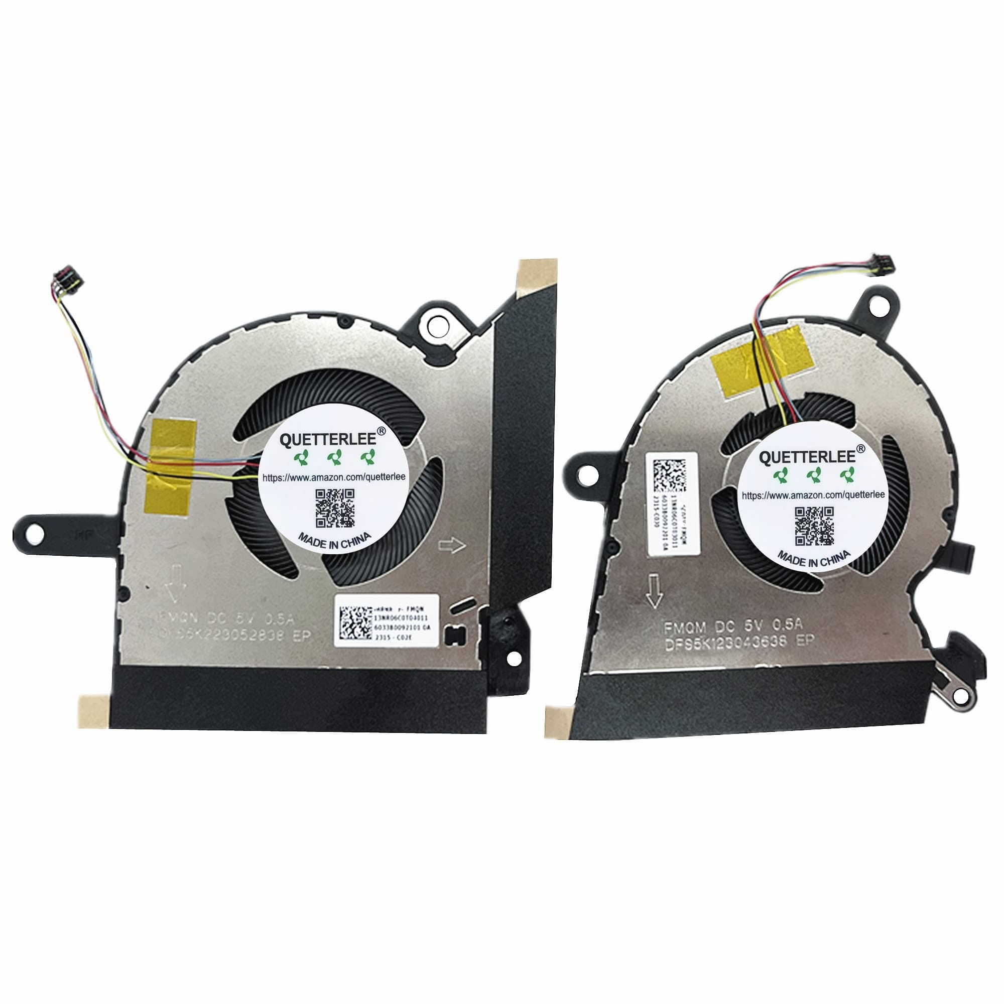Replacement CPU+GPU Cooling Fan for ASUS ROG Flow X13 Series, 5V 0.5A, 3-Pin, Laptop GPU CPU Cooler, Fan