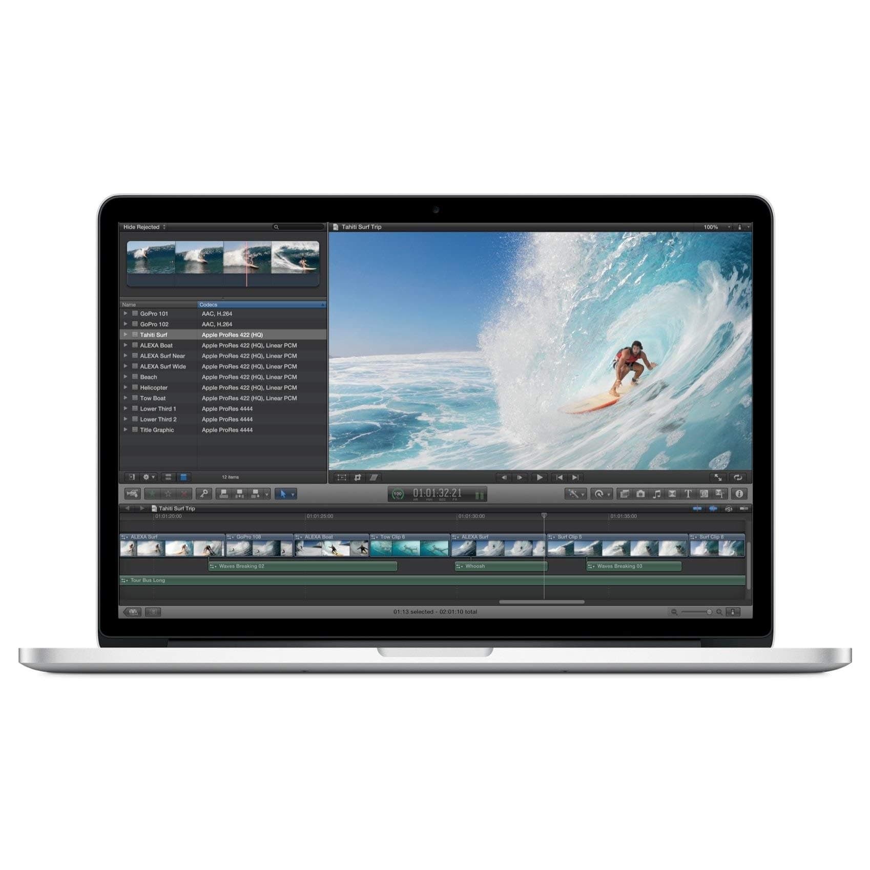 2013 Apple Macbook Pro with 2.3GHz Core i7 (15-inch, 8GB RAM, 256GB SSD) Silver (Renewed)