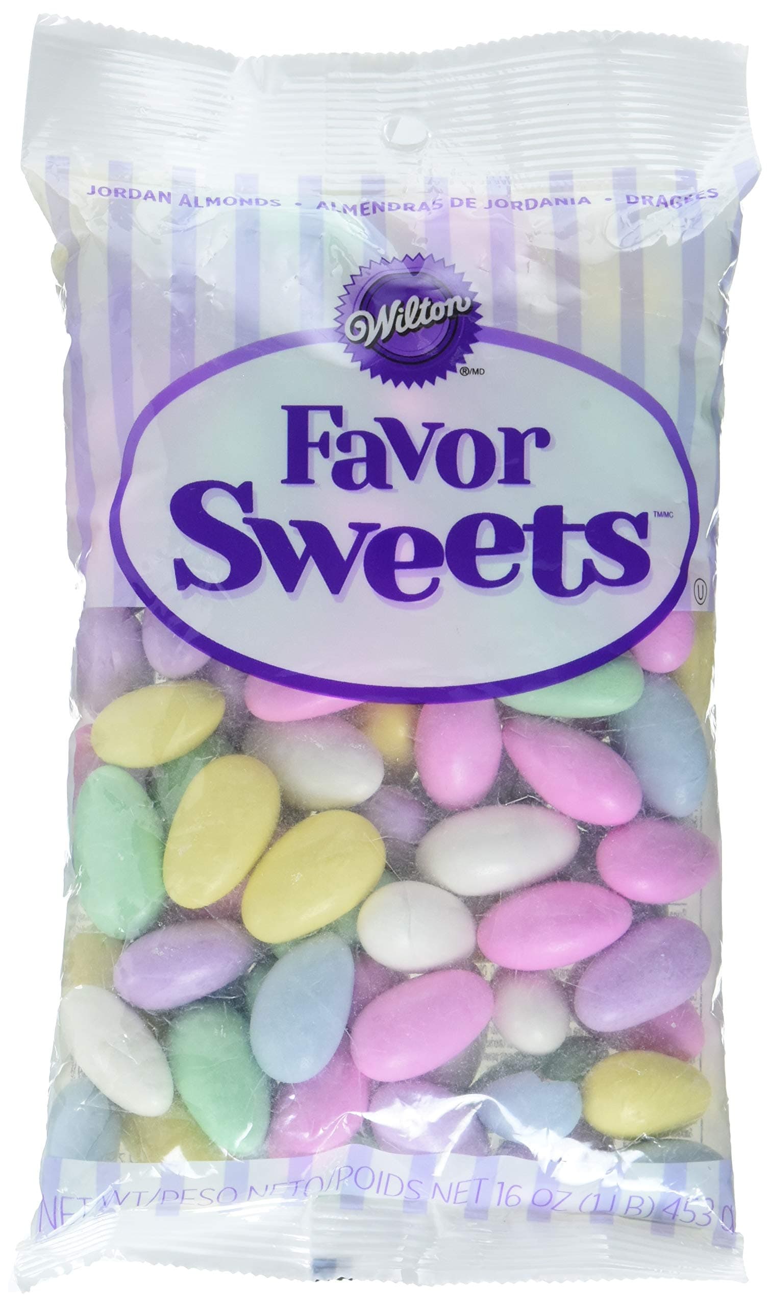 Wilton Assorted Jordan Decorative Almonds, 16-Ounce