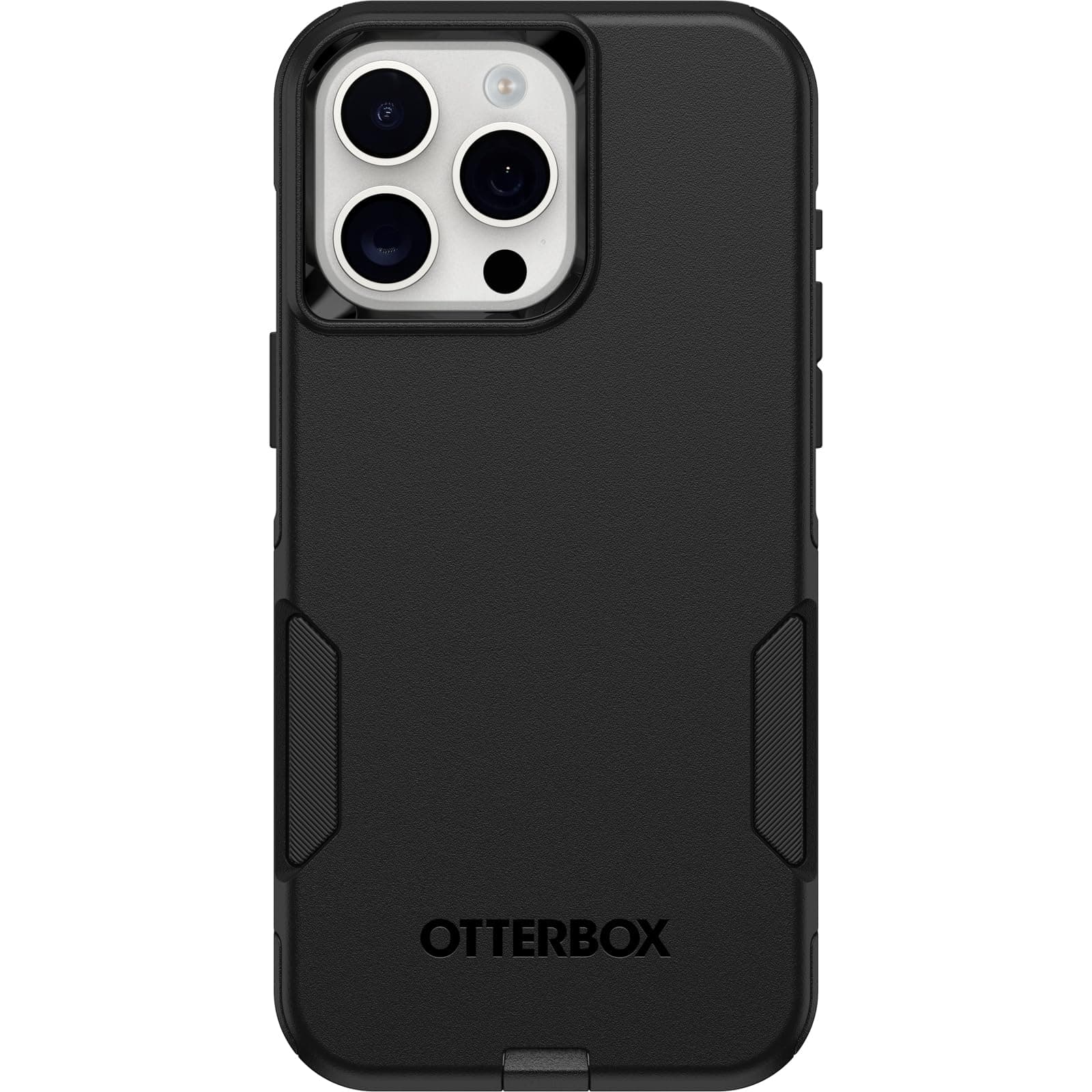 - iPhone 15 Pro MAX (Only) Commuter Series Case - Black, Slim & Tough, Pocket-Friendly, with Port Protection