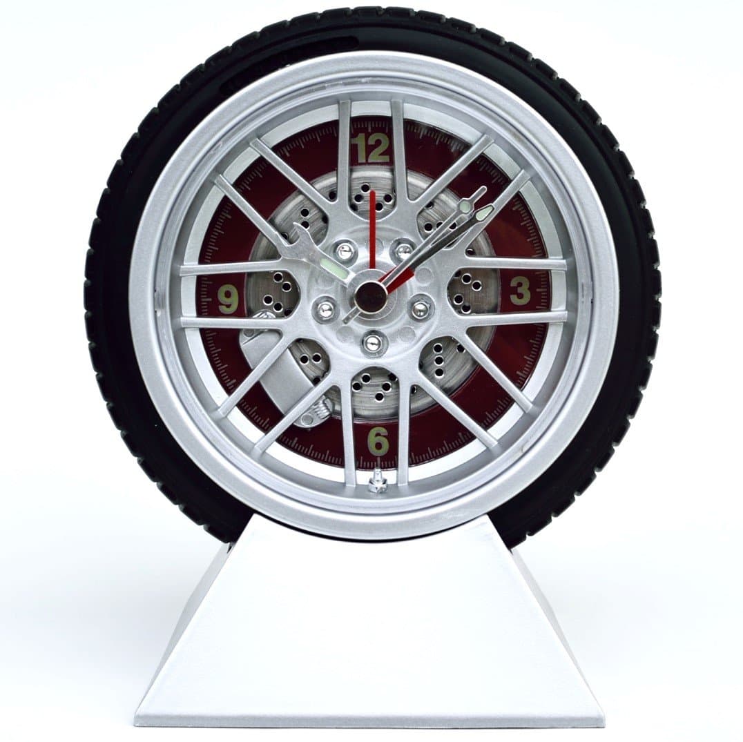 Wheel and Tire Desk Clock