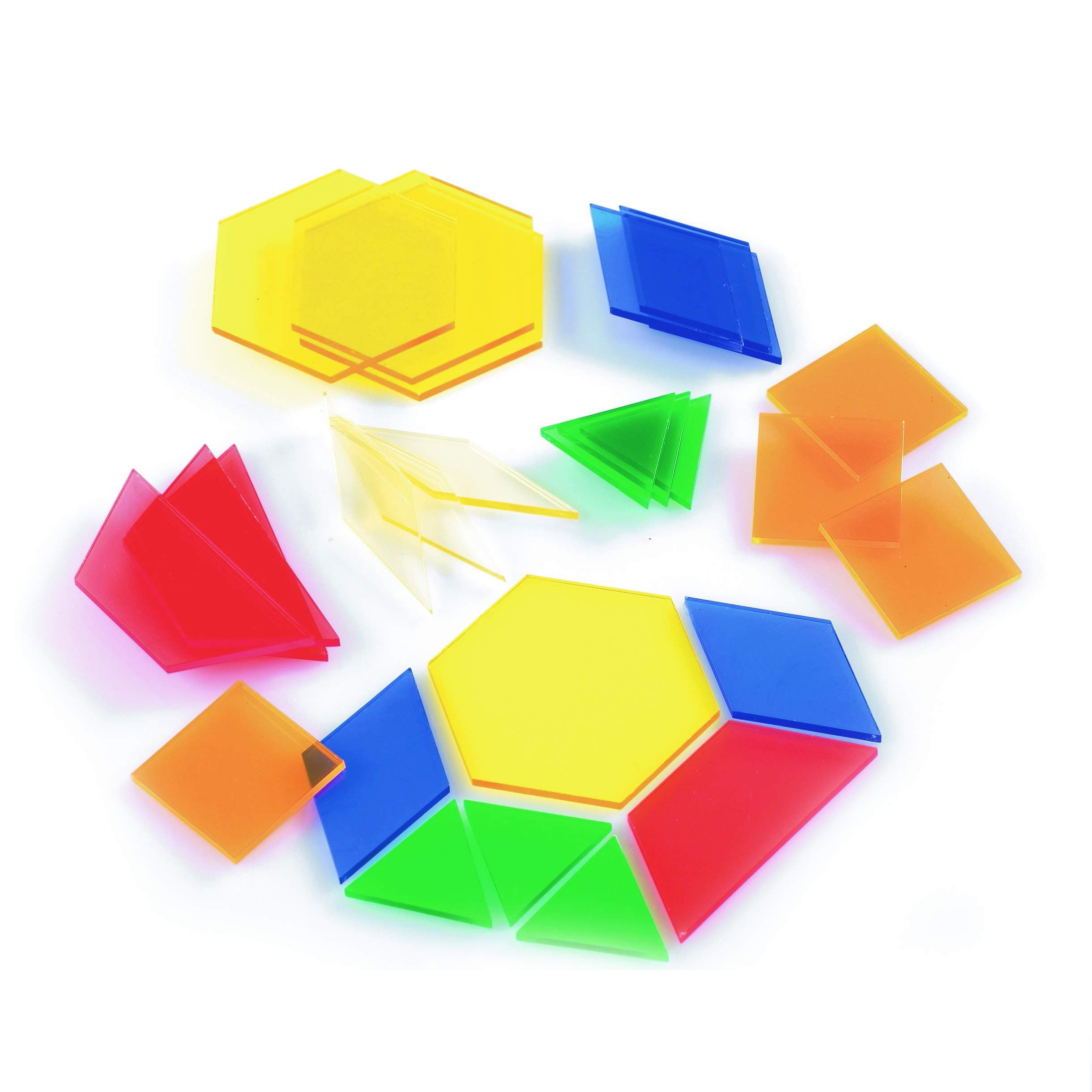 EDX Education 72249 Translucent Pattern Block (Pack of 245)