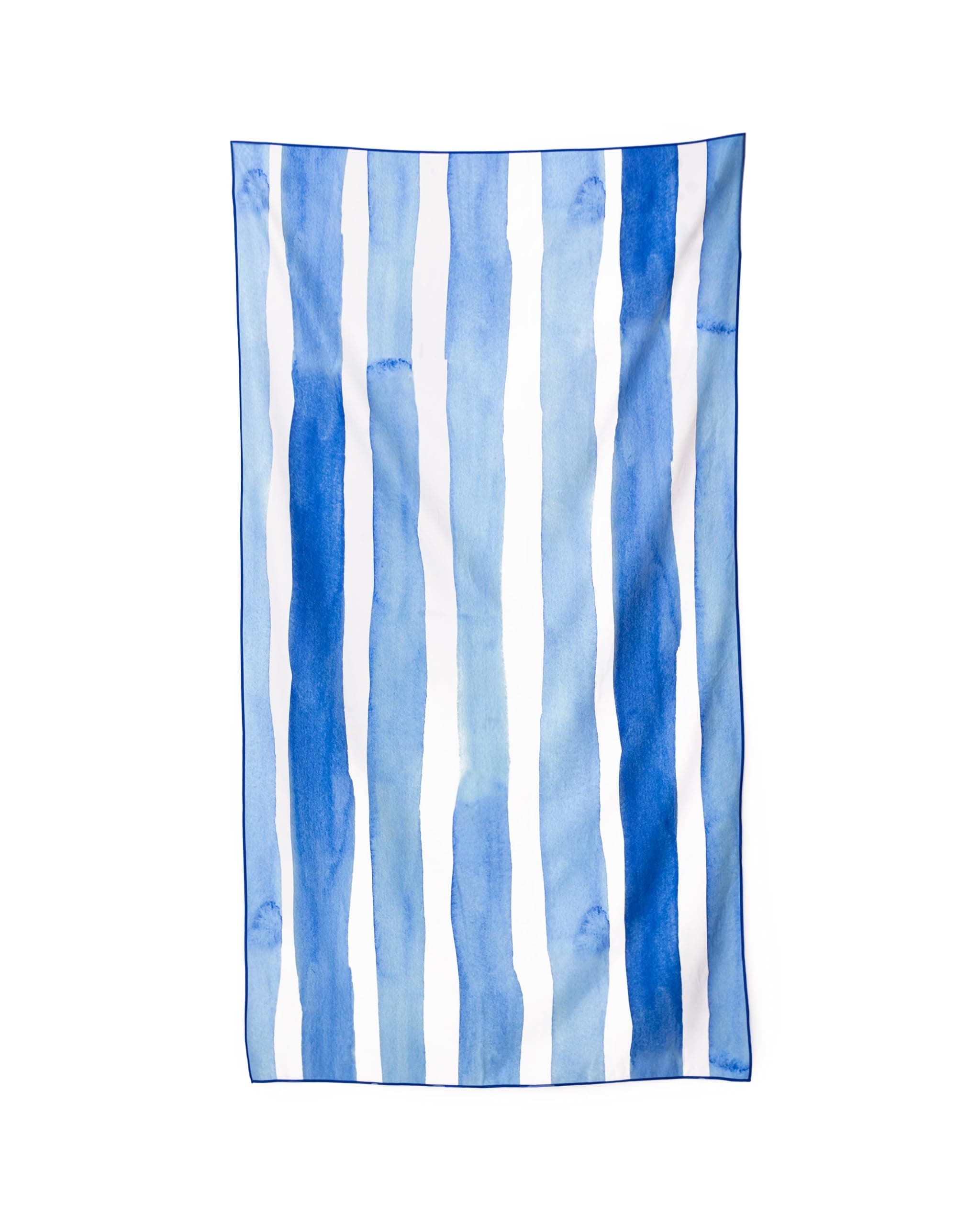 Microfiber Beach Towel QuickDry Compact Large & Lightweight Fast-Dry Hair Body for Beach Swimming Pool Sports Outdoor and Yoga. Comes With Microfiber Bag (Blue)