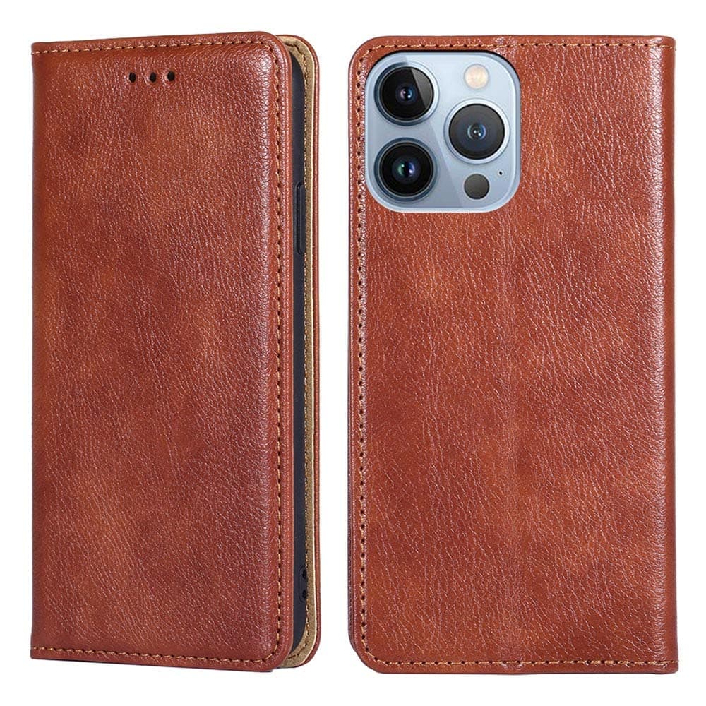 THYMYS Wallet Folio Case for HUAWEI HONOR 9A, Premium PU Leather Slim Fit Cover for HONOR 9A, Cash Supporter, Horizontal Viewing Stand, Easy Take, Brown