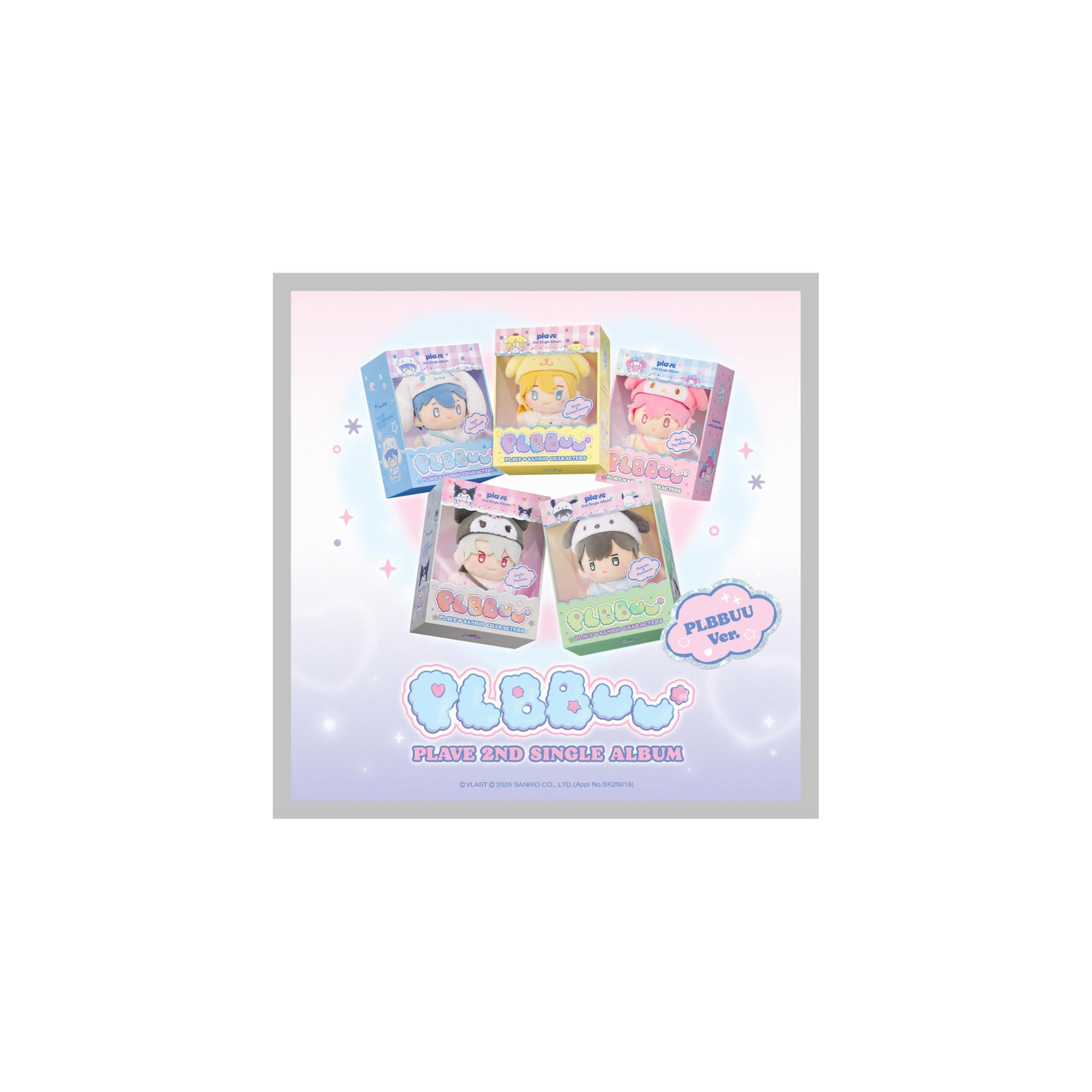 PLAVE PLBBUU 2nd Single Album PLBBUU HAMIN Version Outbox+Mini CD+Keychain+Tiny PhotoBook+PhotoCard+Mini Instant PhotoCard+Tracking Sealed