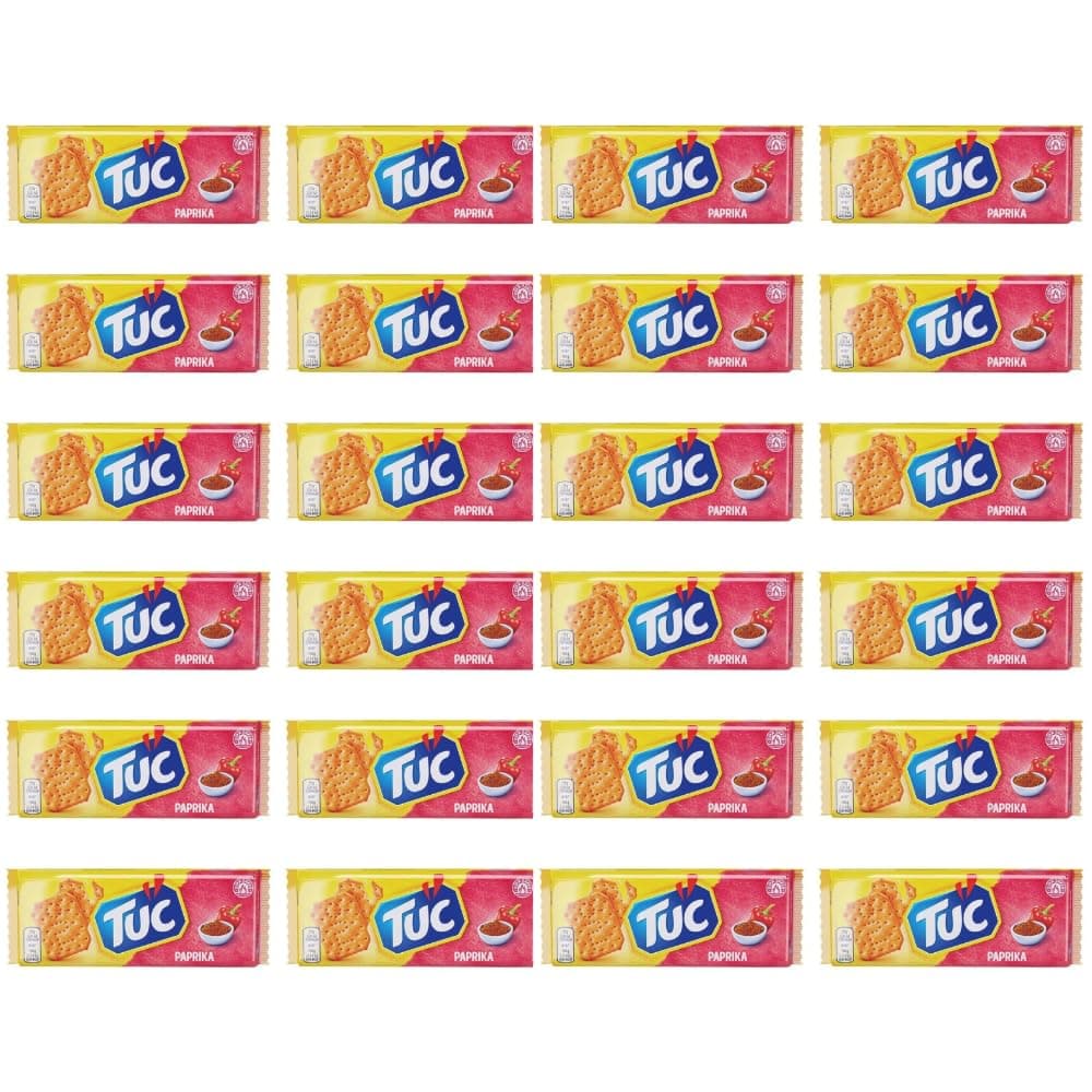 Tuc Biscuit Cracker Light Crunchy Oven Baked Biscuits Cracker 100g | FabFinds Mug (24 Pack, Spicy Paprika)