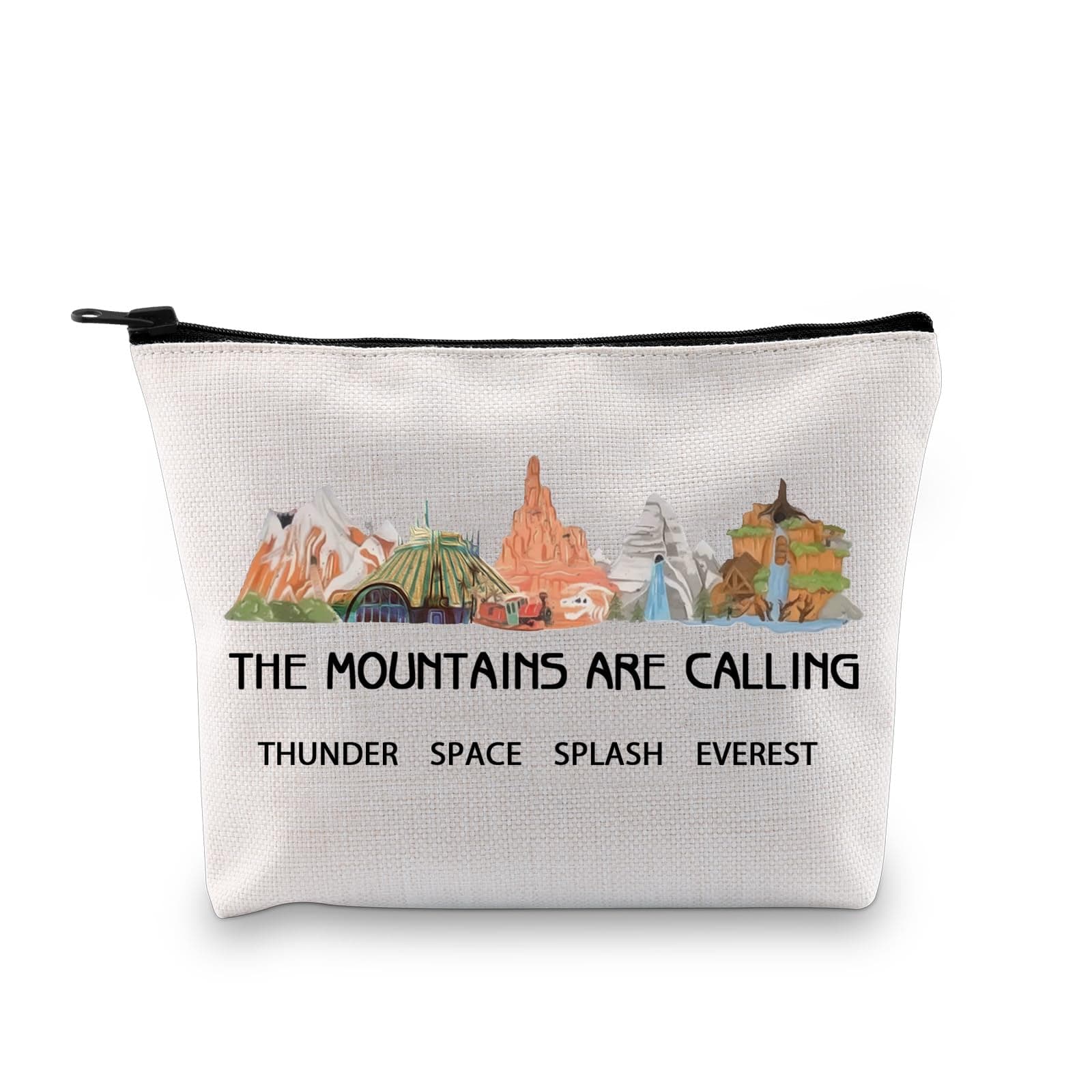 Mountains Calling Inspired Makeup Bag Magic Kingdom Trip Gift Mountain Cosmetic Bag (Mountains are Calling ku)