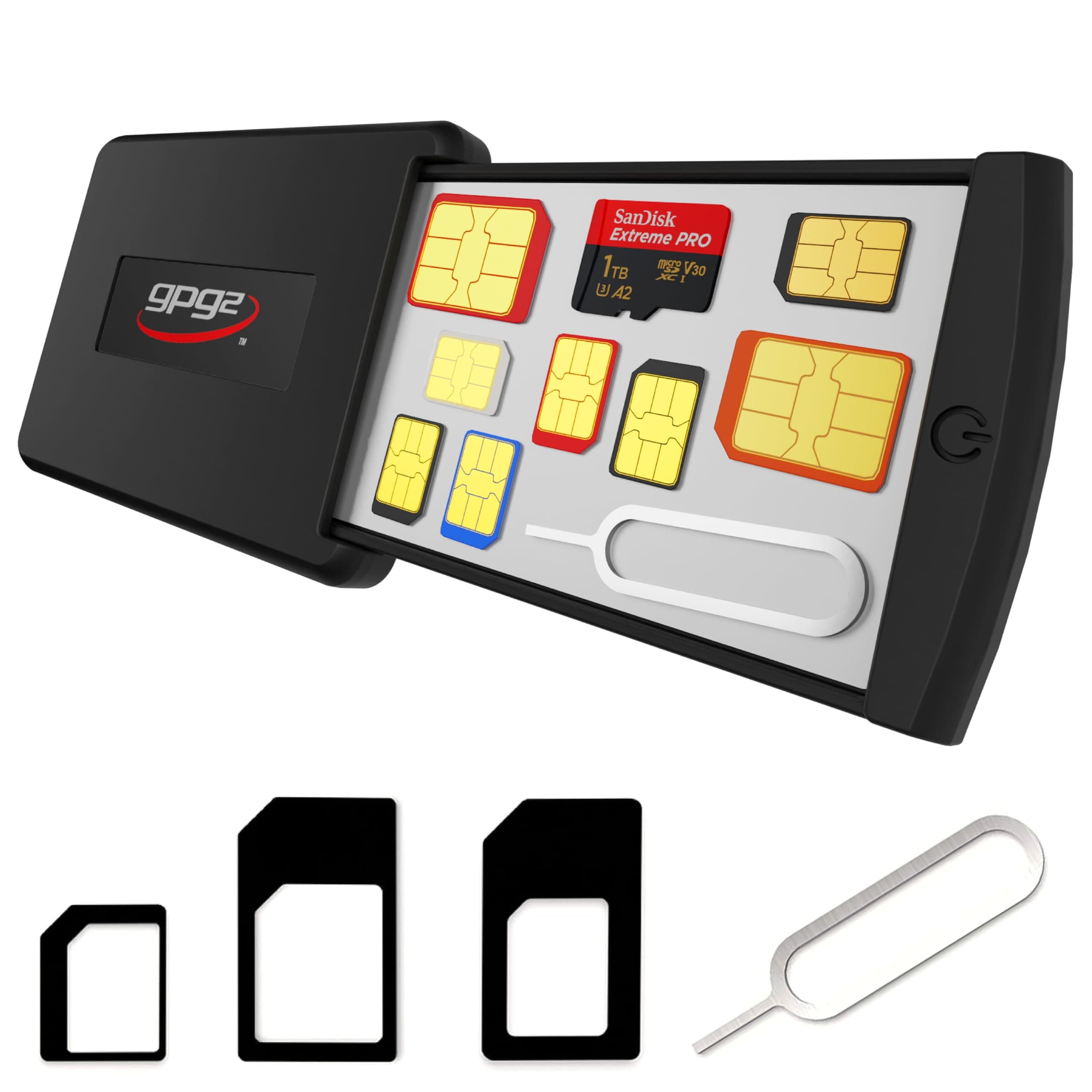 Mobile Safe Case - Safe travel for SIM Cards, Micro SD Cards, and mobile tools