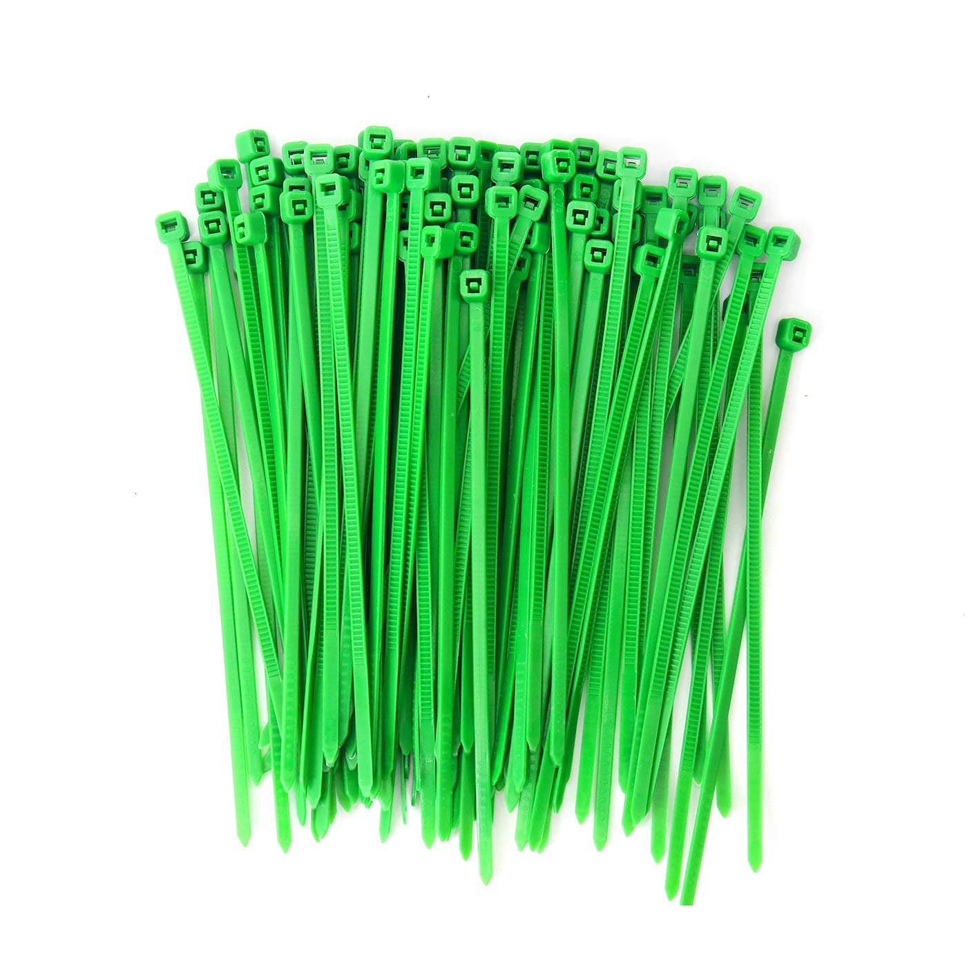Self Locking Cable Ties 100 x 2.5 mm Green | Heat Resistant Zip Ties | Cable Organizer for Indoor & Outdoor Use (100 pcs)