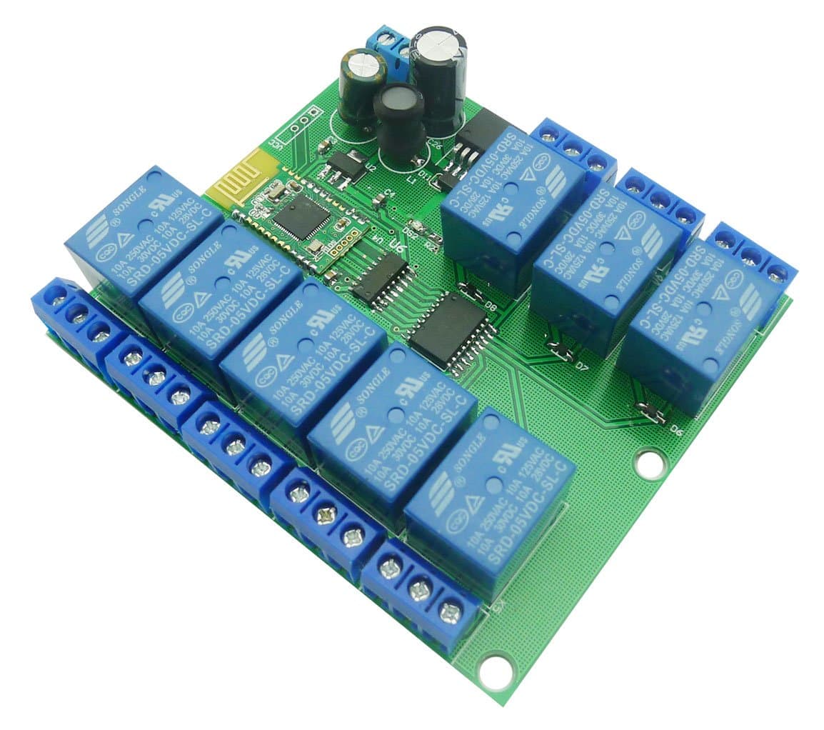 Aihasd Bluetooth Relay Module 8 Channel 4.0 BLE for Apple Android Phone IOT