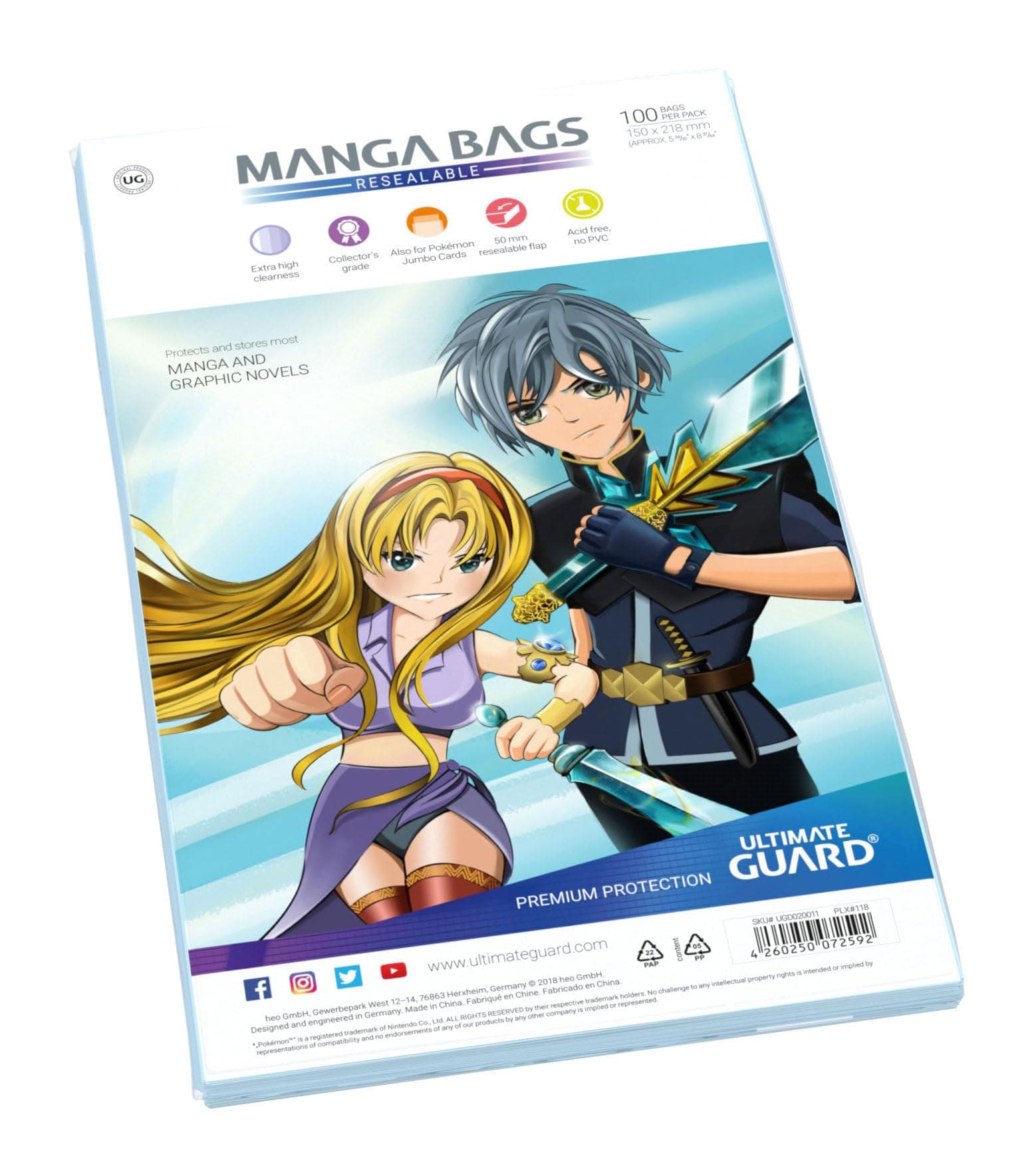 Resealable Manga Bags