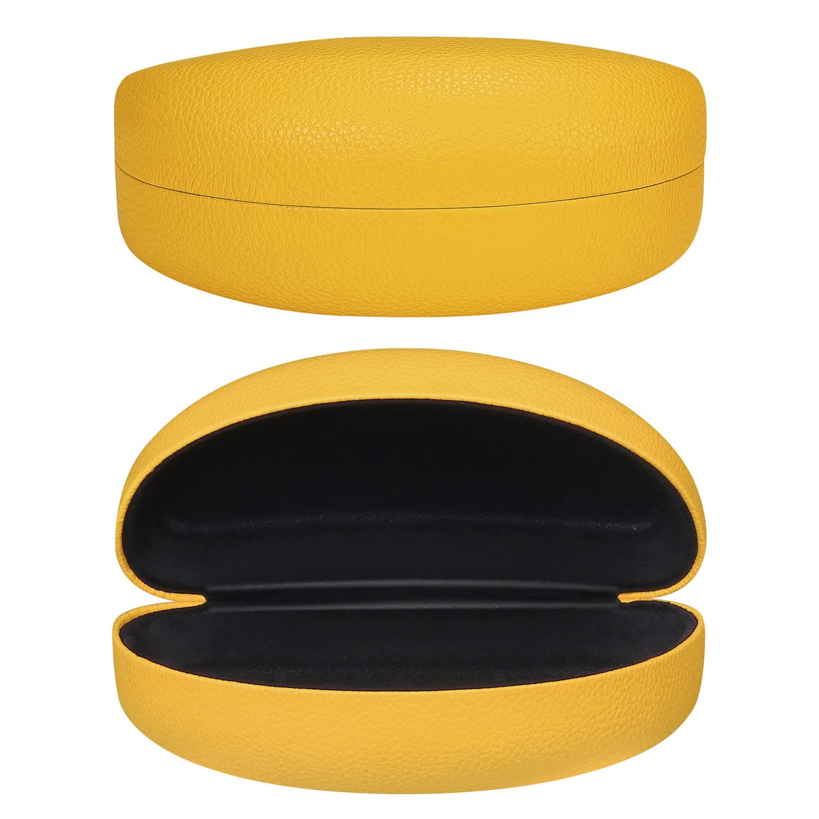 Molshine Hard Shell Sunglasses Case,Classic Extra Large Case for Oversized Sunglasses and Eyeglasses (Lemon yellow)
