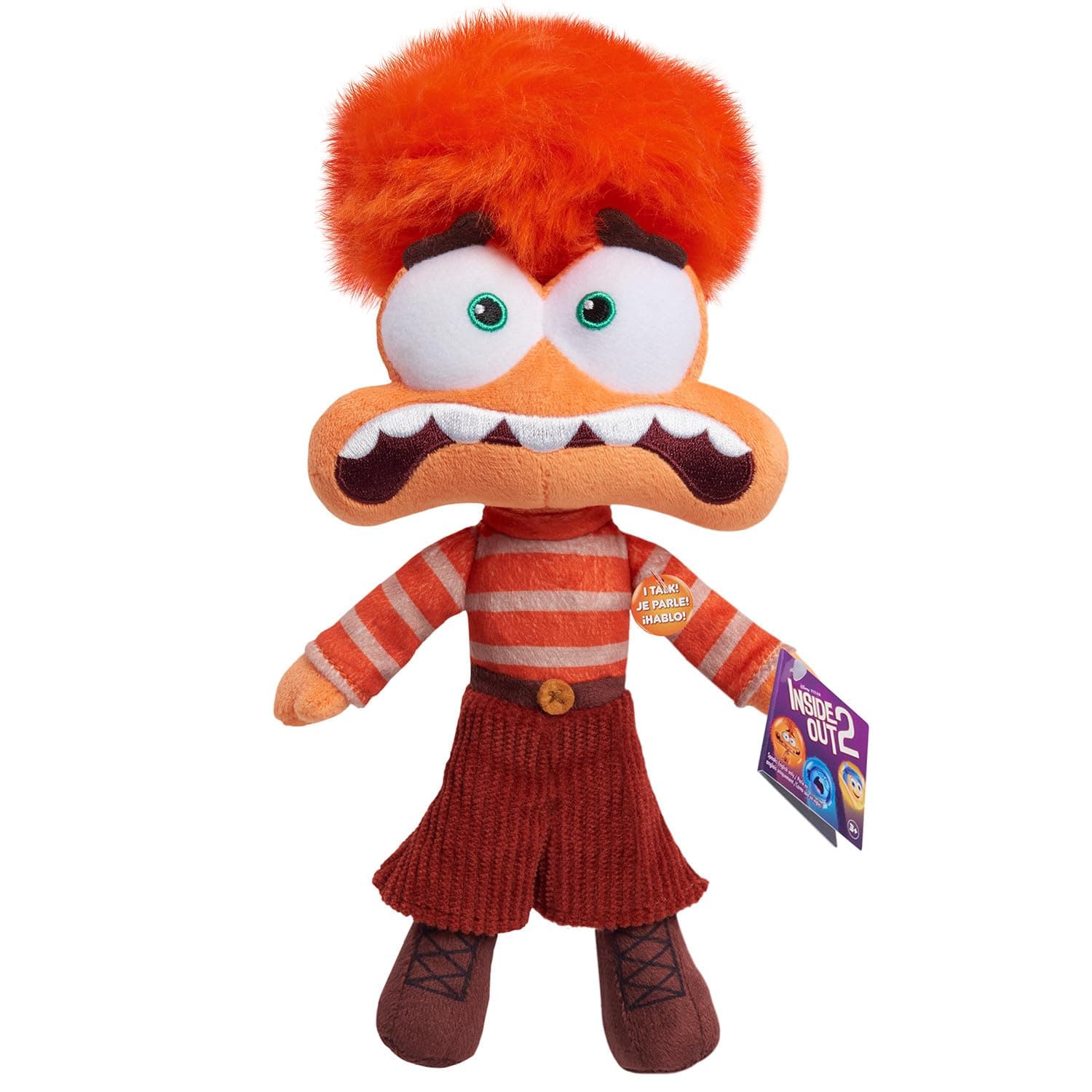 Just Play Inside Out 2 Talk It Out Small Plush - Anxiety, Kids Toys for Ages 3 Up