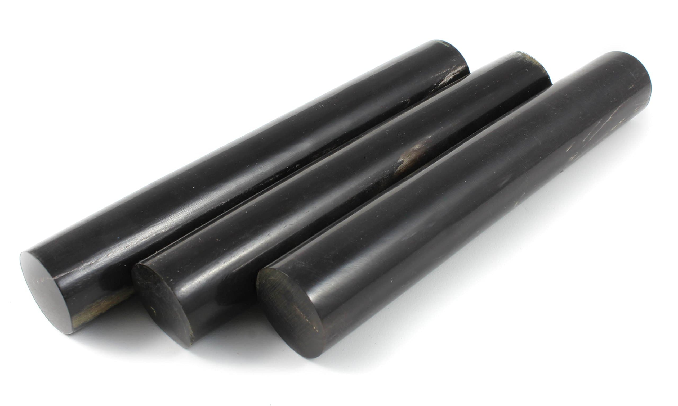 Buffalo Horn Pen Blanks (3-Pack, Black)