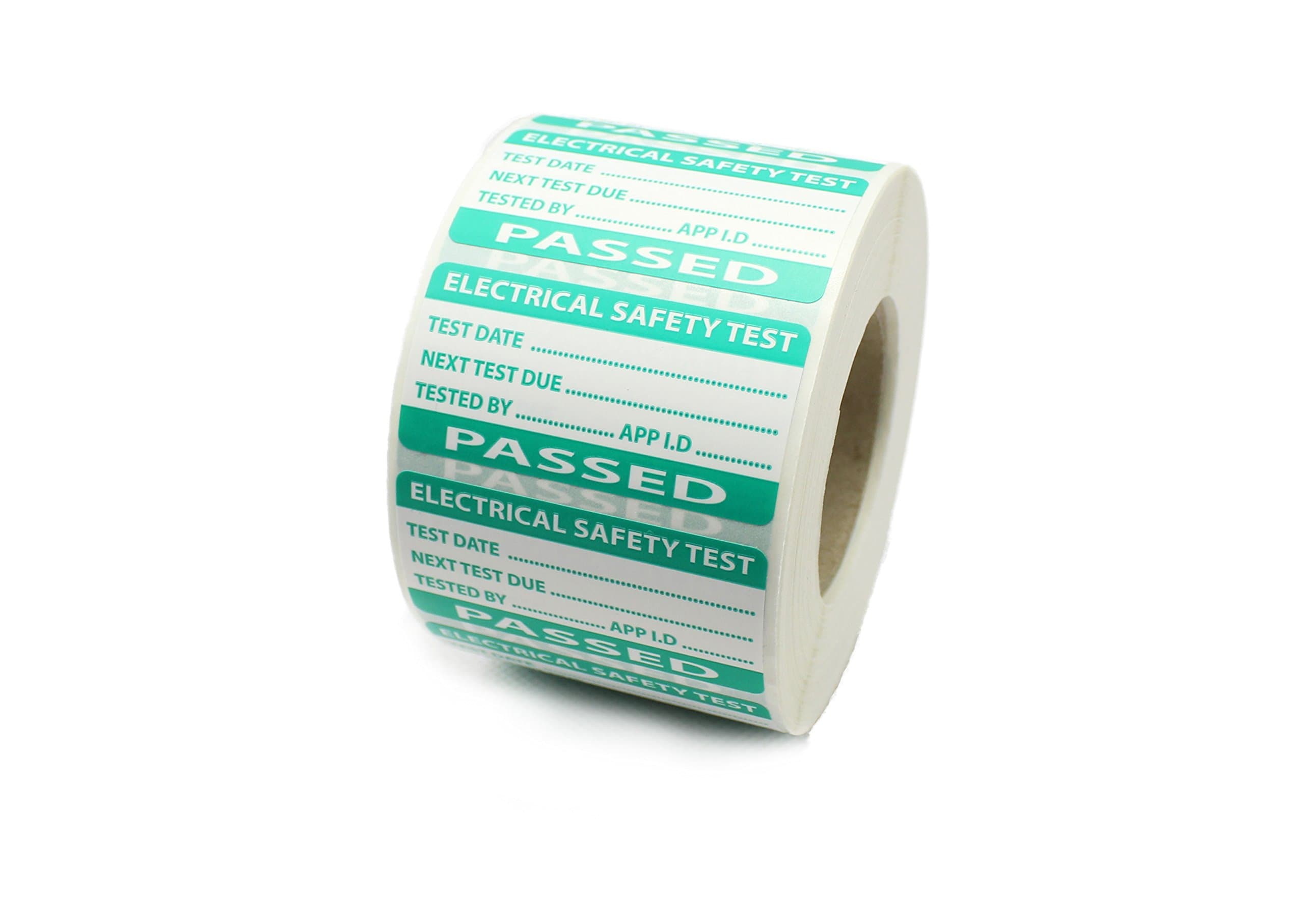 PAT Testing - Passed Labels/Stickers - PP Durable Tear Proof Labels. 50mm x 25mm.