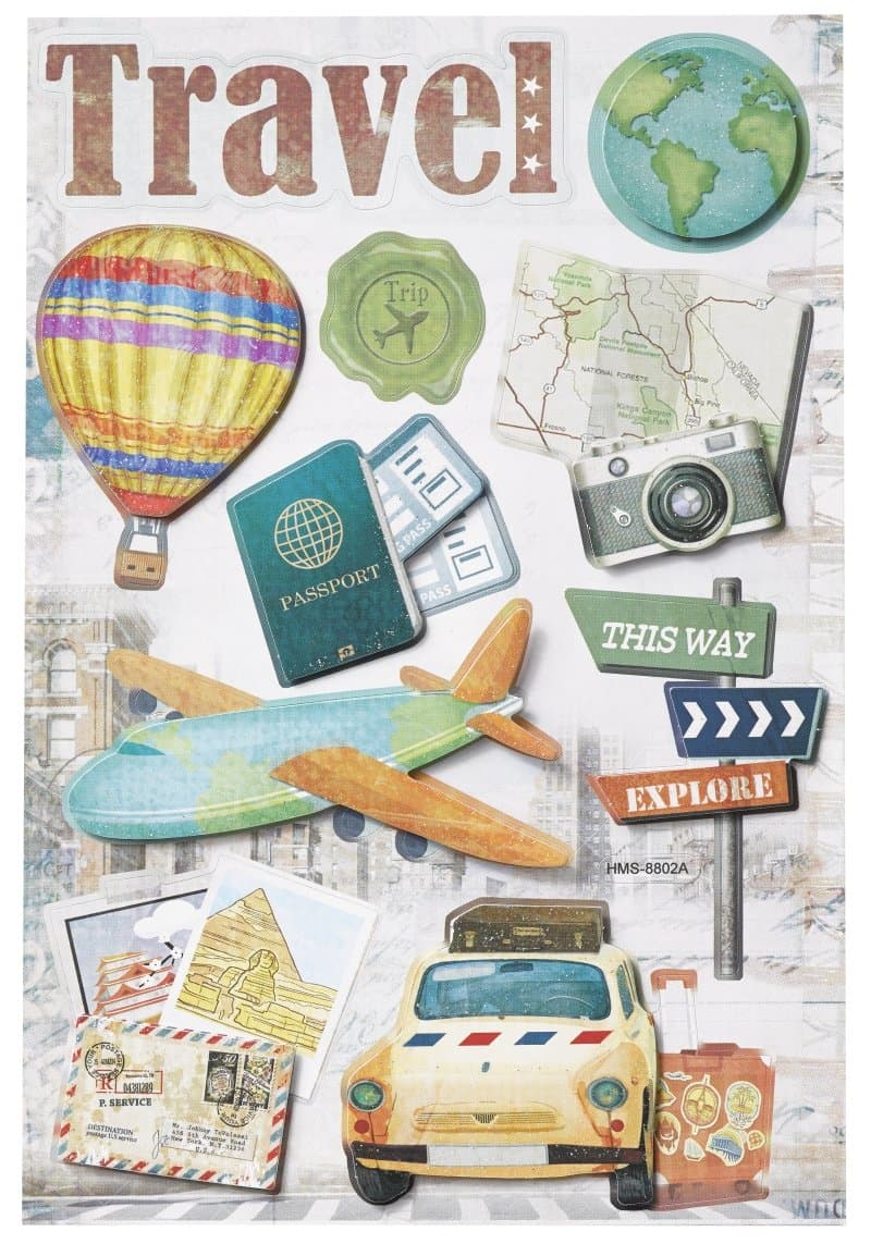 HobbyfunSticker Travel coloured