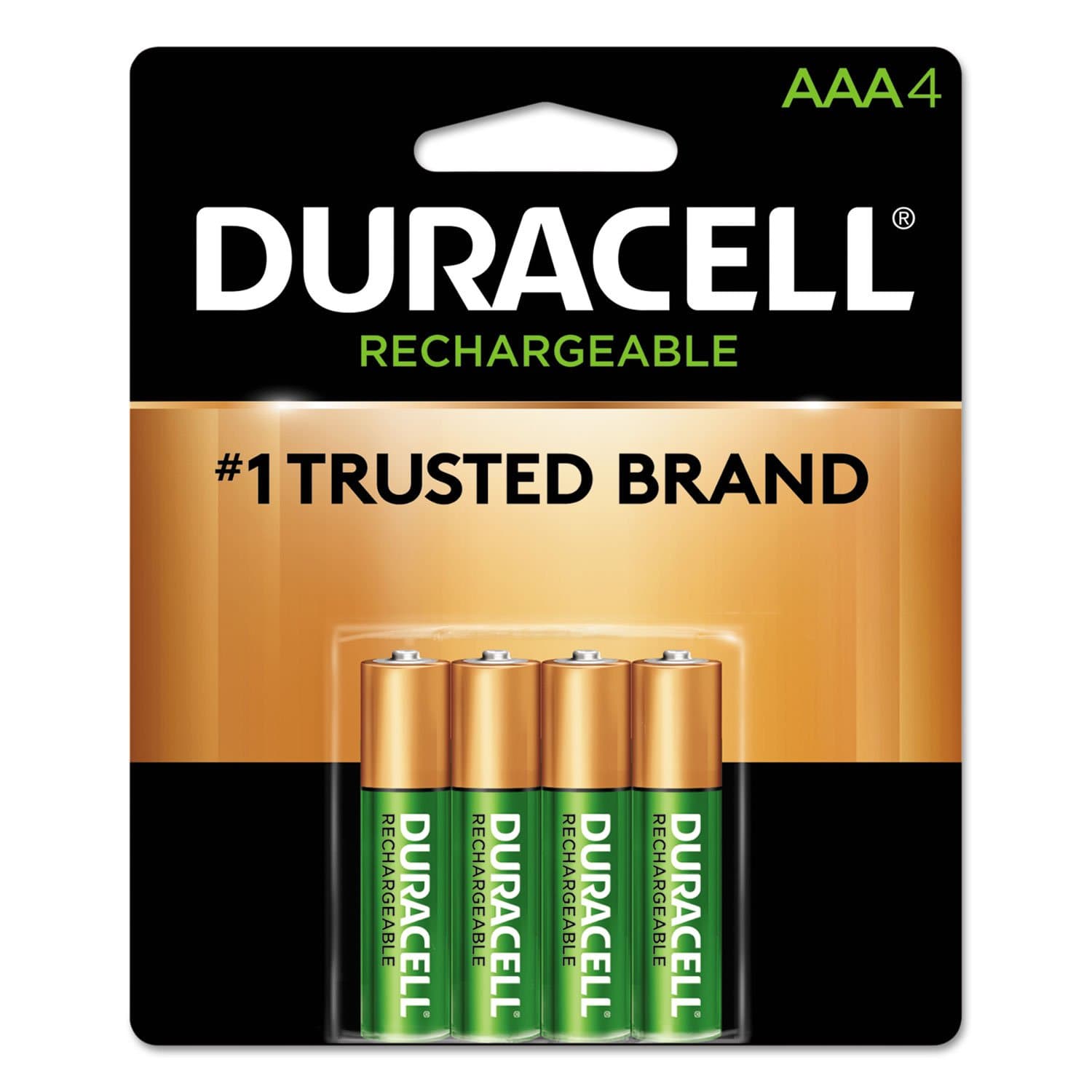 Rechargeable Staycharged Nimh Batteries, AAA, 4/Pack