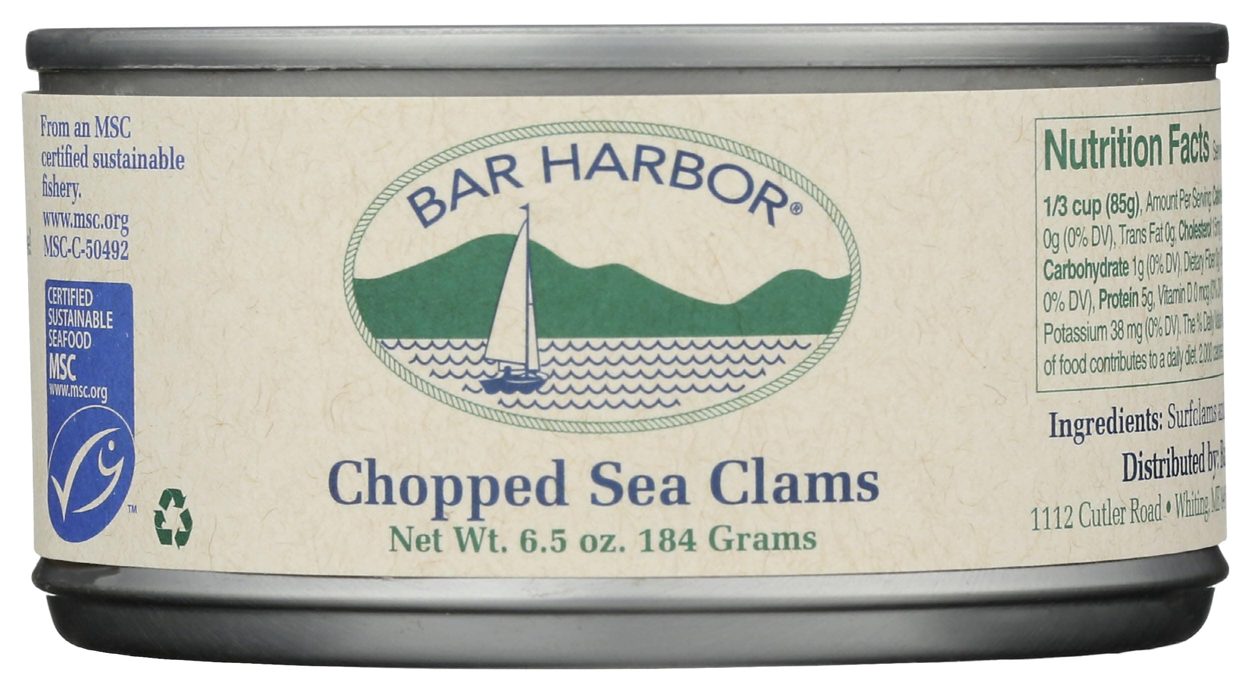 Bar Harbor Chopped Clams - 6.5 oz