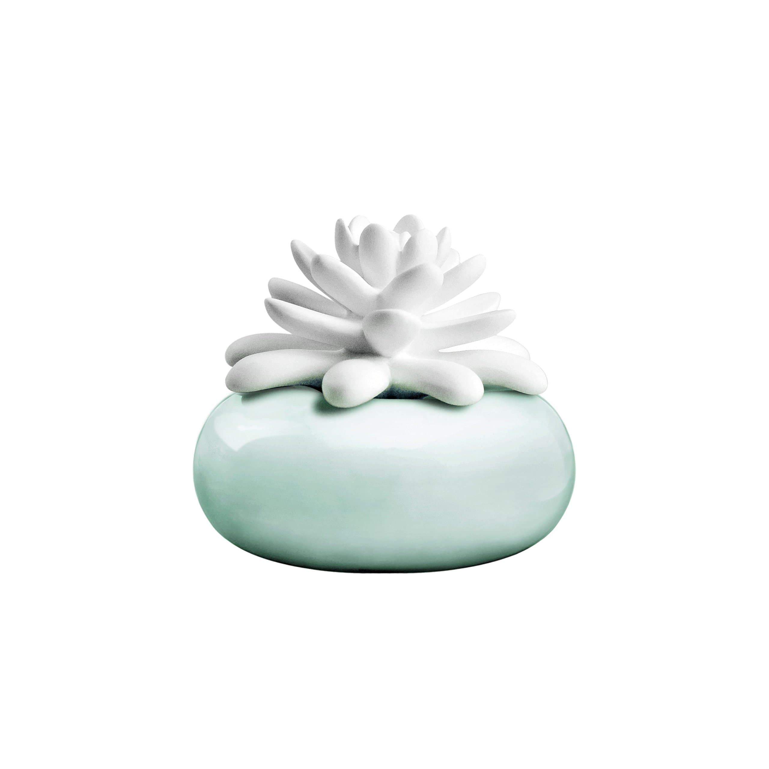 CHANDO Elegance Collection Porcelain Lotus Flower Diffuser with 1.1-Oz. ,Blue Breeze Fragrence