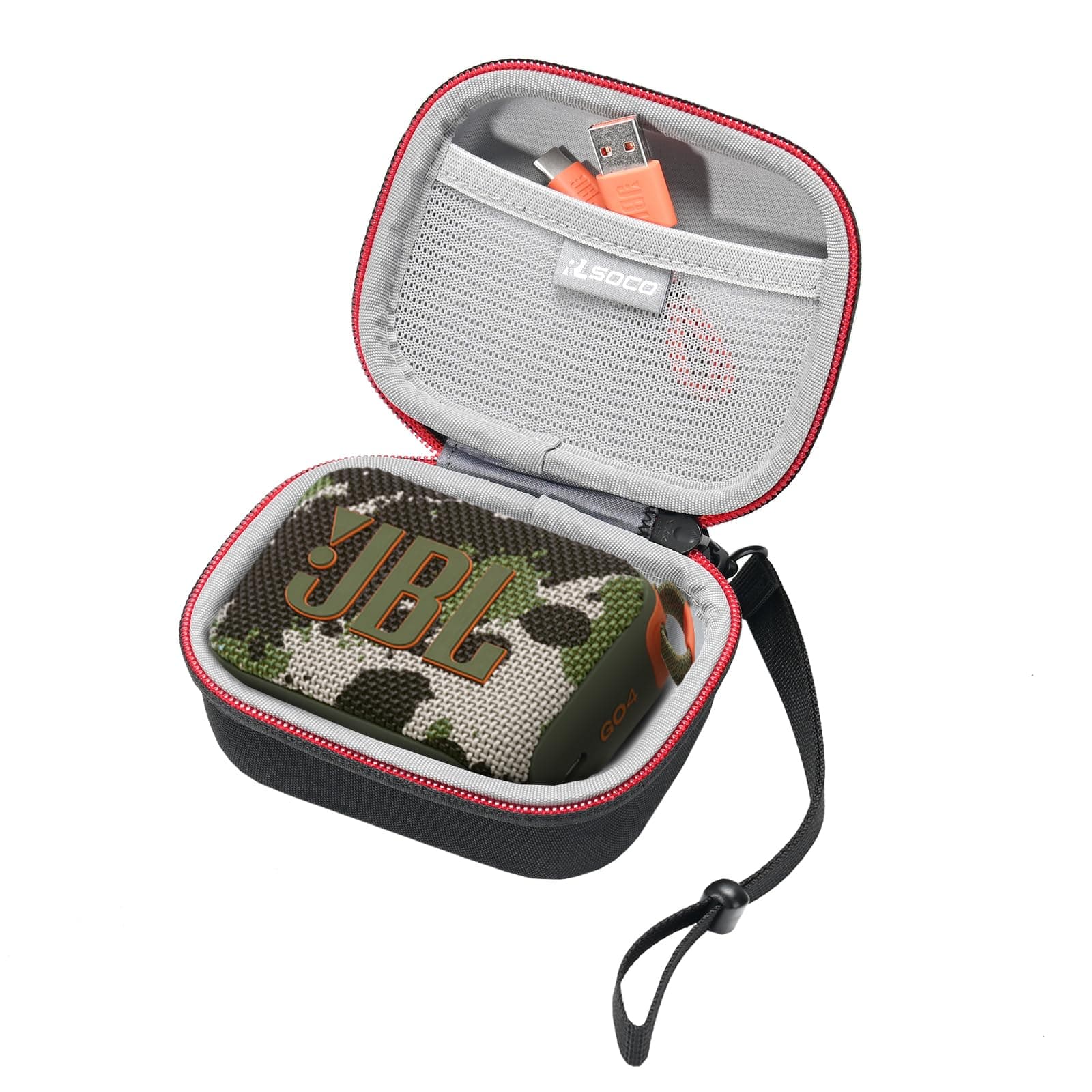 Hard Case for JBL GO 4/GO 3/GO 3 Eco/Go 2 Waterproof Ultra-Portable Bluetooth Speaker | Compact Design with YKK Zipper & Scratch Protection