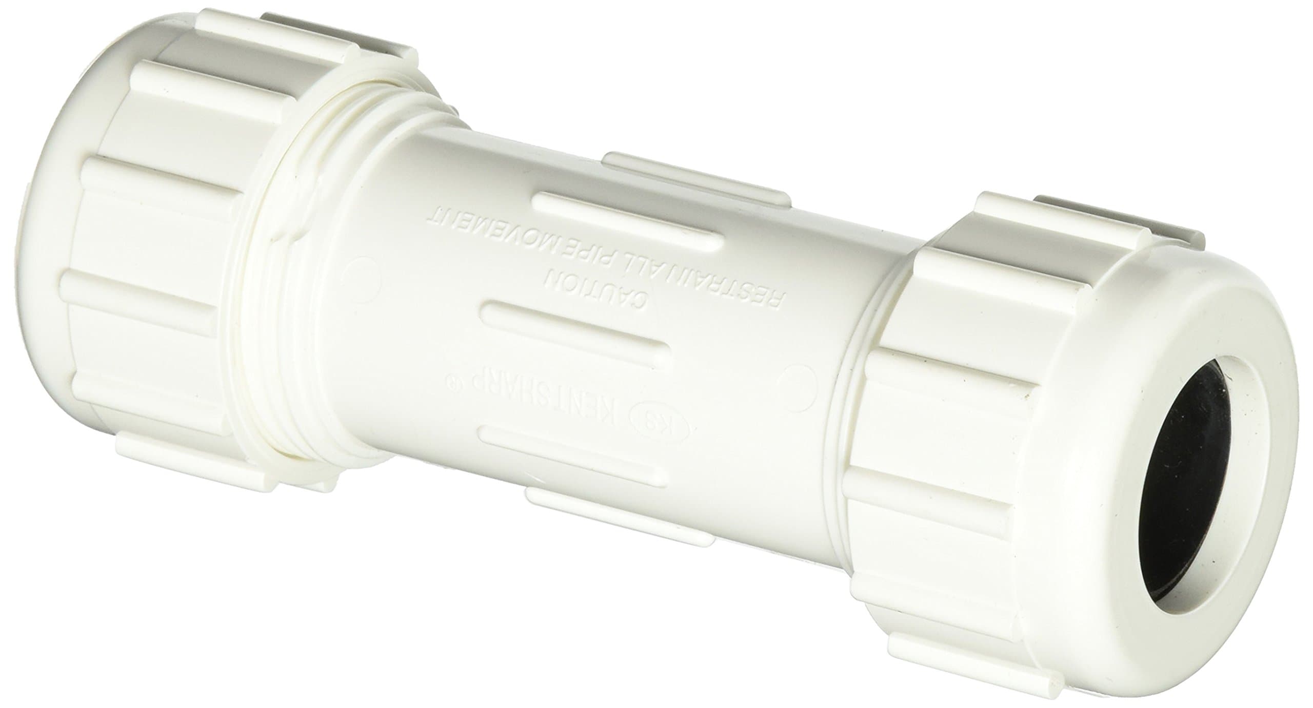 B and K 160-104 PVC Compression Couplings, 3/4"