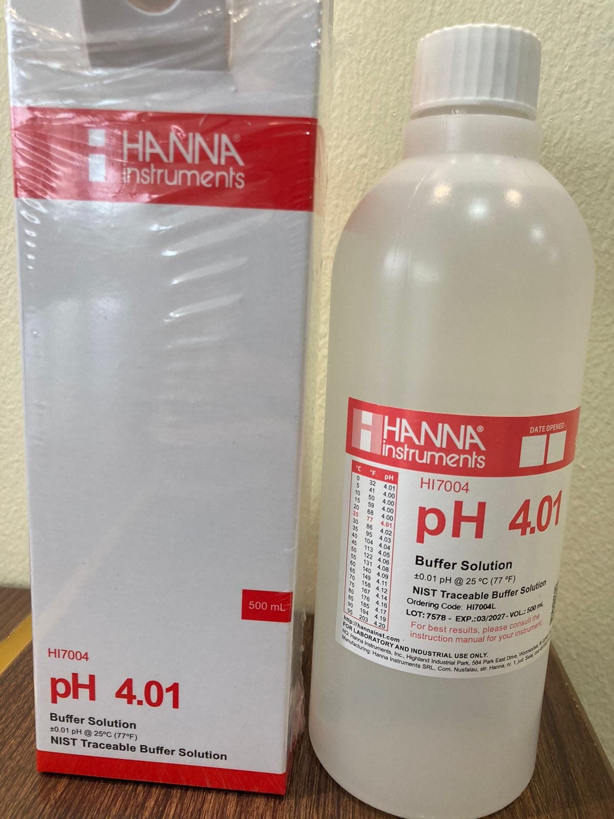 Buffer Solution pH 4.01, 500mL