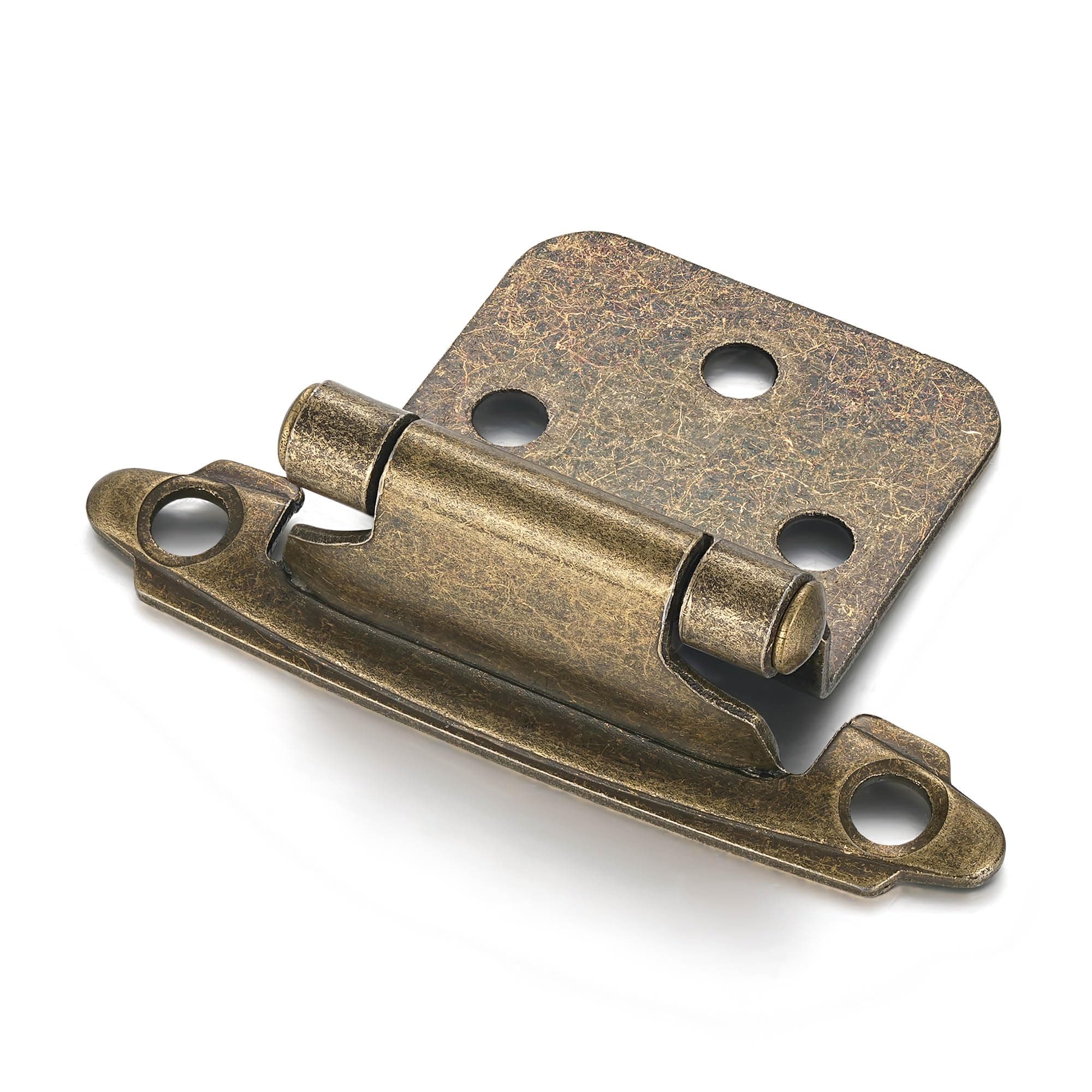 Self Closing Cabinet Hinges, Antique Brass