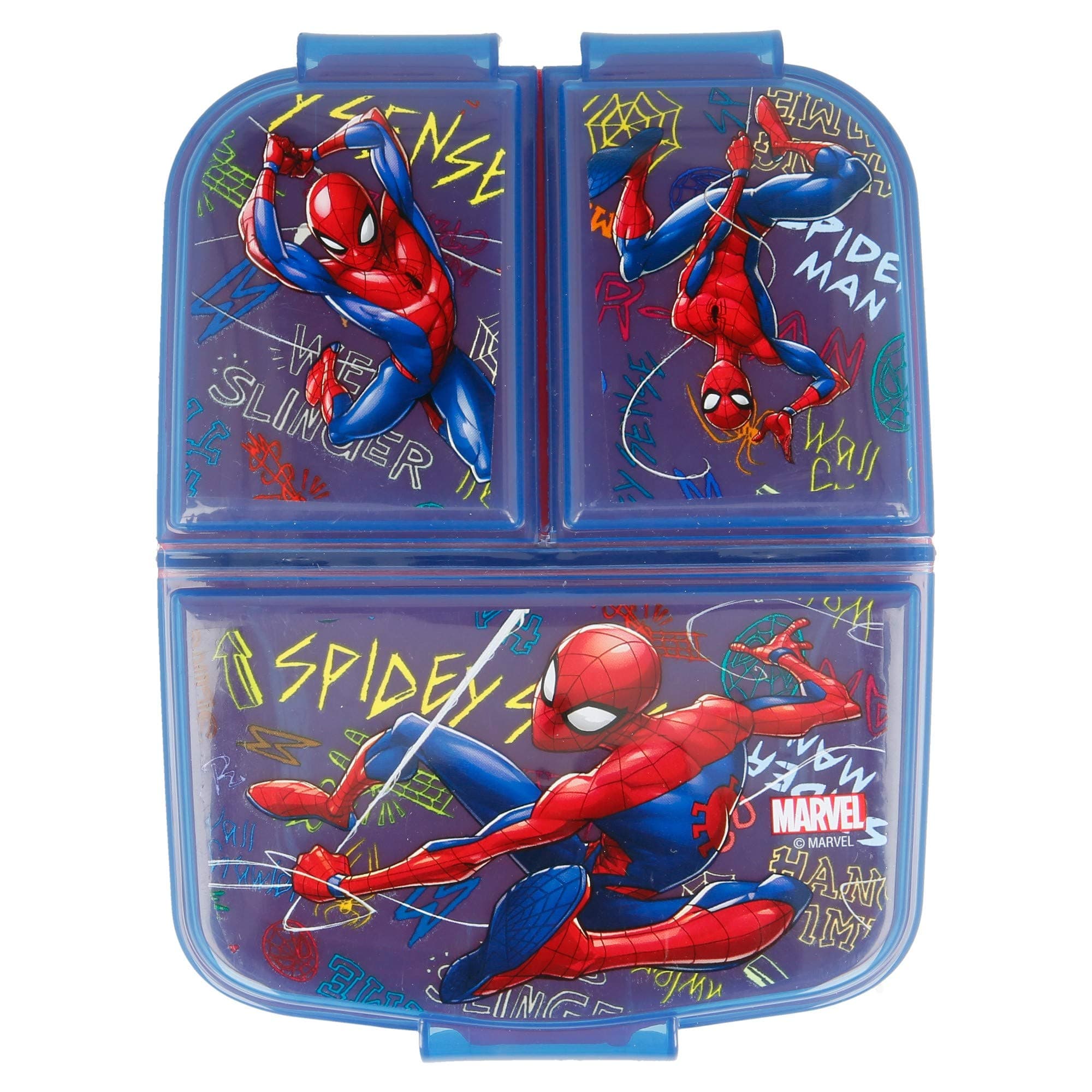 Stor Multi Compartment Lunch Box Spiderman, Multi-Colour