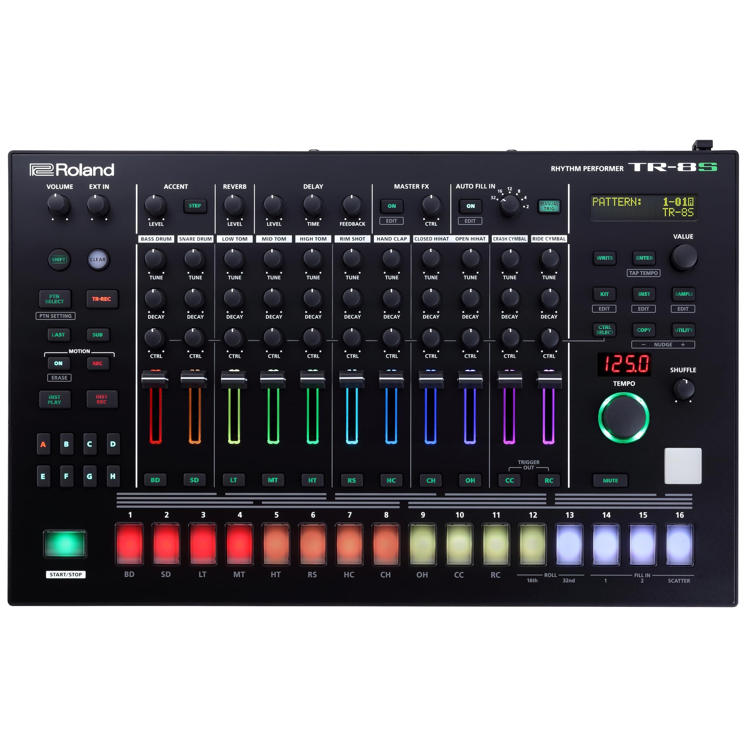 Roland TR-8S Rhythm Performer | Advanced Drum Machine with Classic TR Drum Sounds Including the TR-808, TR-909, TR-707, TR-727, TR-606 & CR-78 | ACB Technology | 128 Kits | Customizable Effects