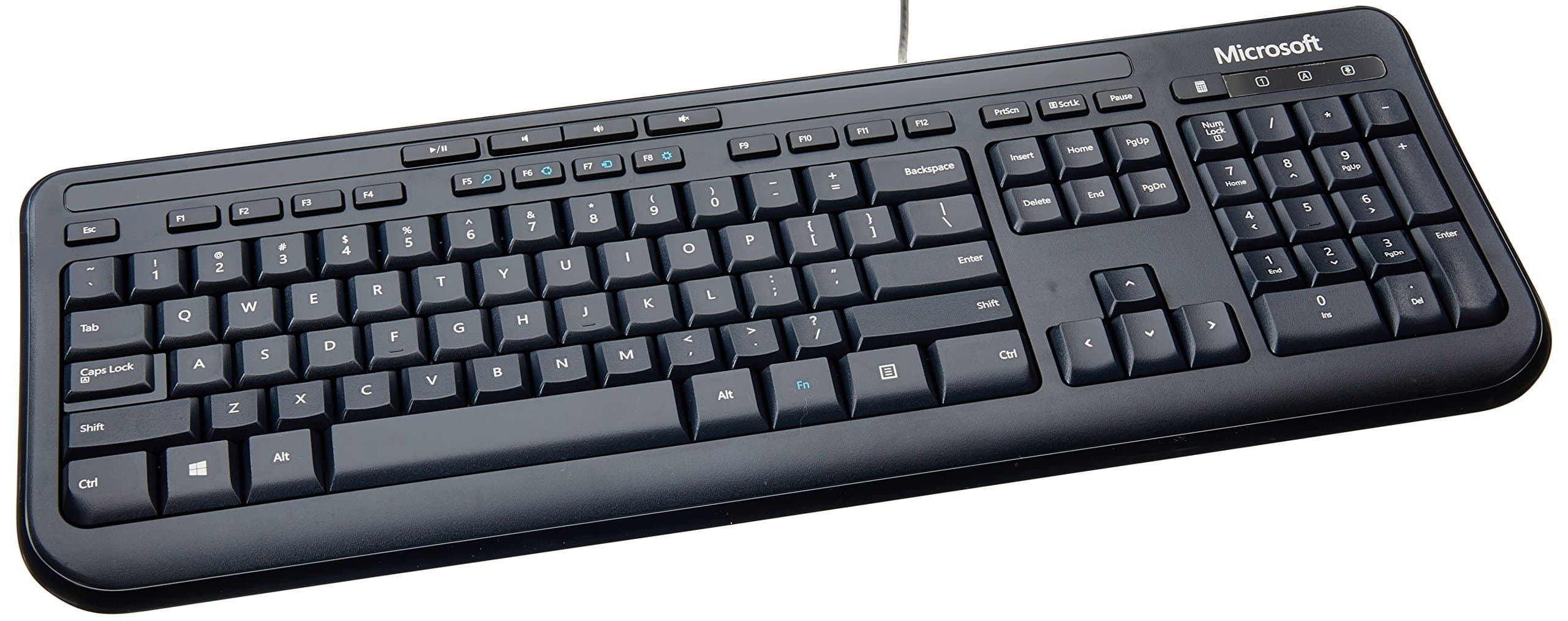 Wired Desktop 600 (Black) - Wired Keyboard and Mouse Combo. USB Connectivity. Spill Resistant Design. Plug and Play